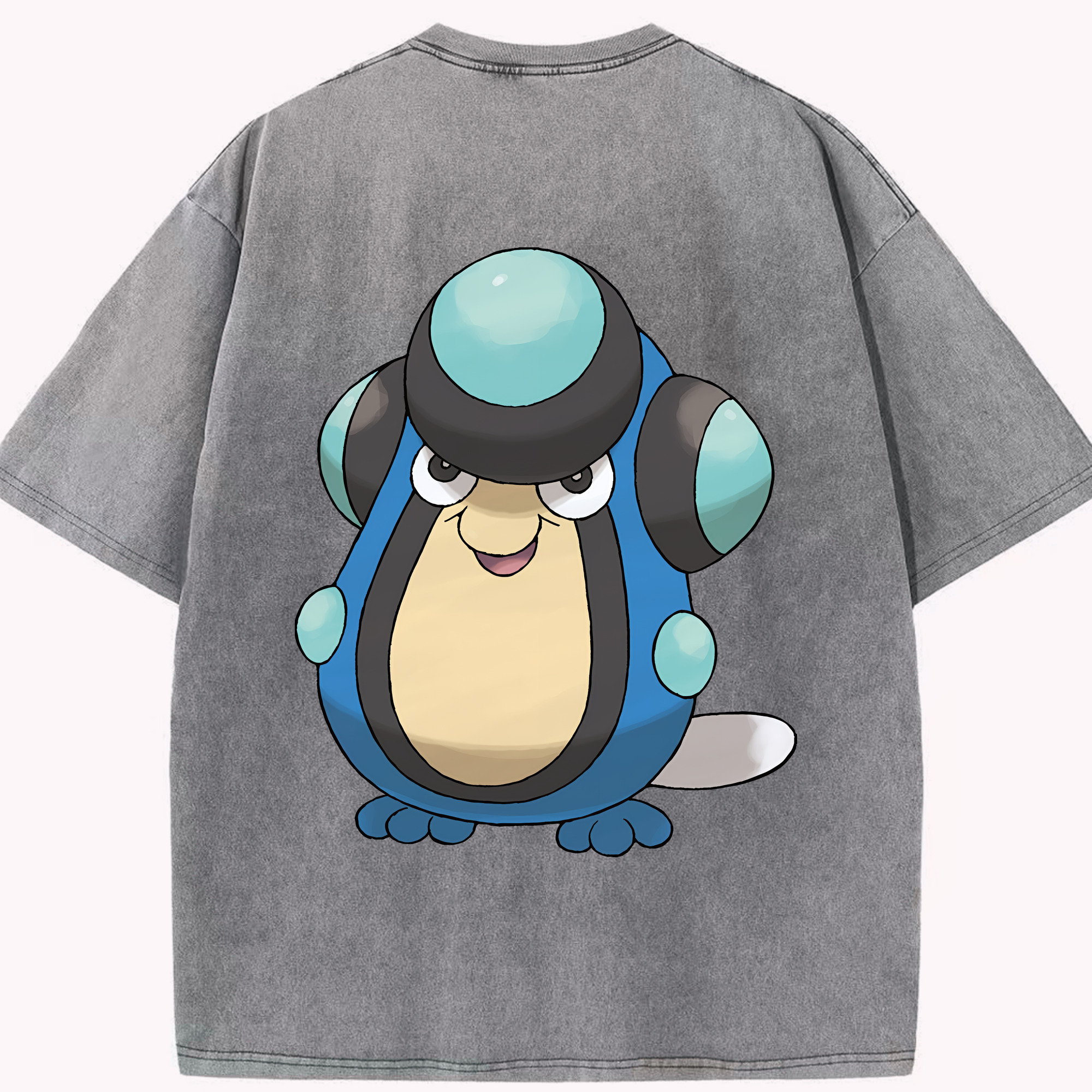 （画像用） ポケットモンスター Pokémon 綿100% ヴィンテージ風 半袖Tシャツ（背面プリント）