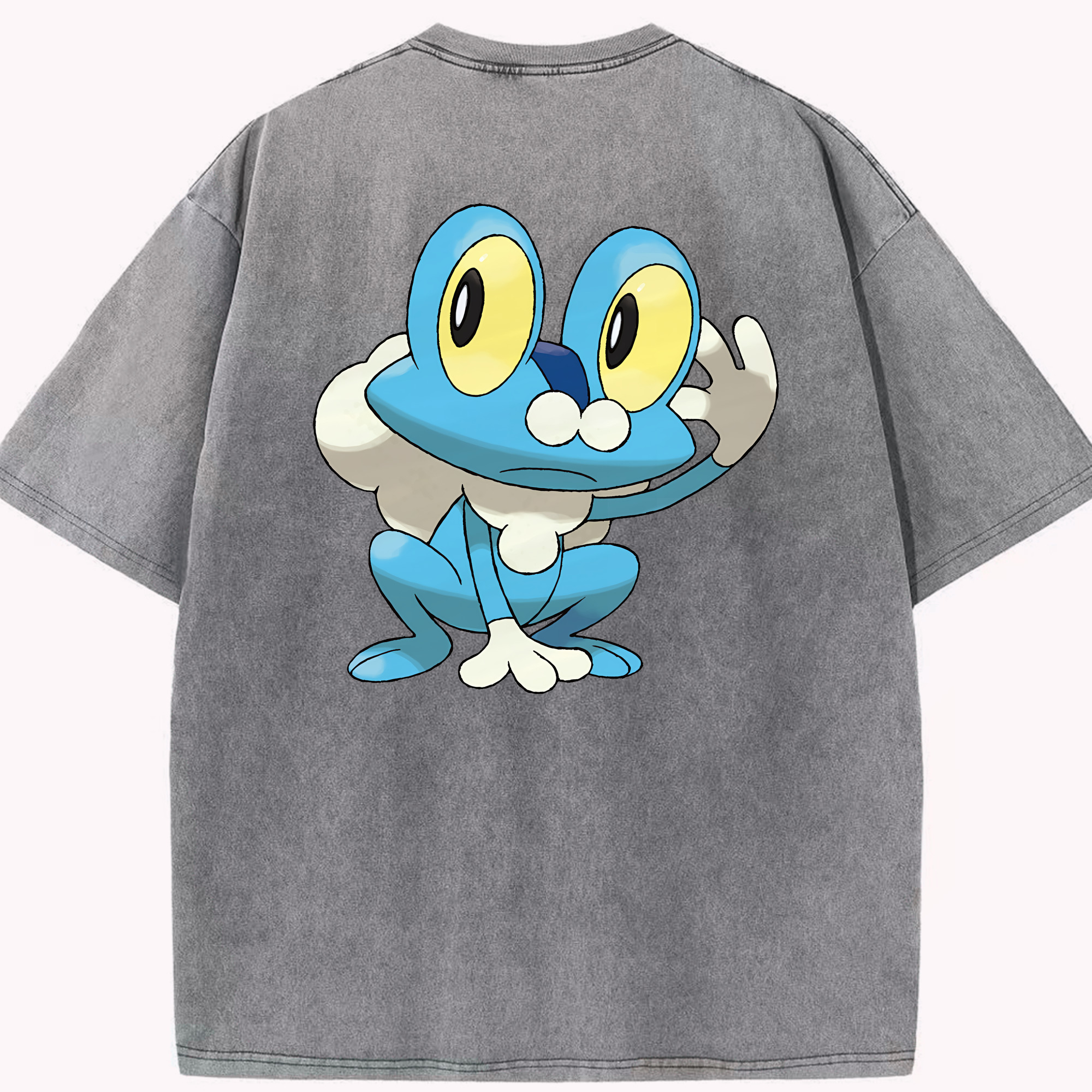（画像用） ポケットモンスター Pokémon 綿100% ヴィンテージ風 半袖Tシャツ（背面プリント）