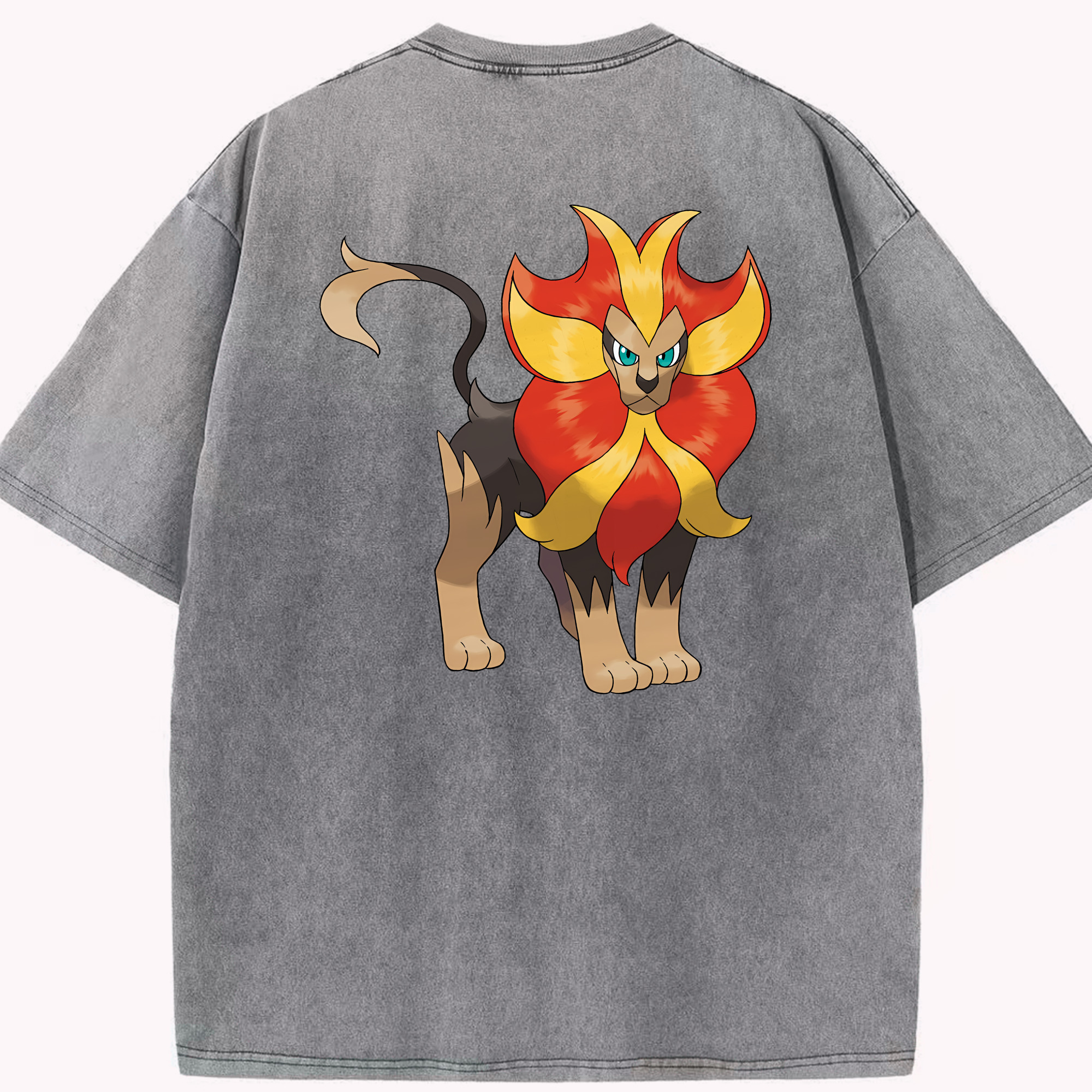 （画像用） ポケットモンスター Pokémon 綿100% ヴィンテージ風 半袖Tシャツ（背面プリント）