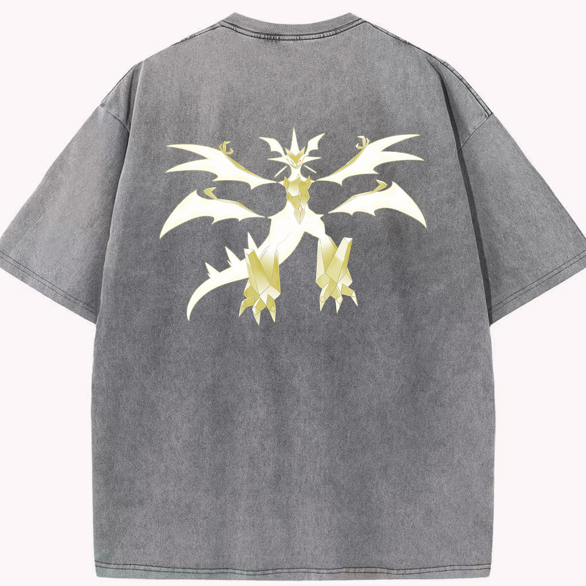 （画像用） ポケットモンスター Pokémon 綿100% ヴィンテージ風 半袖Tシャツ（背面プリント）