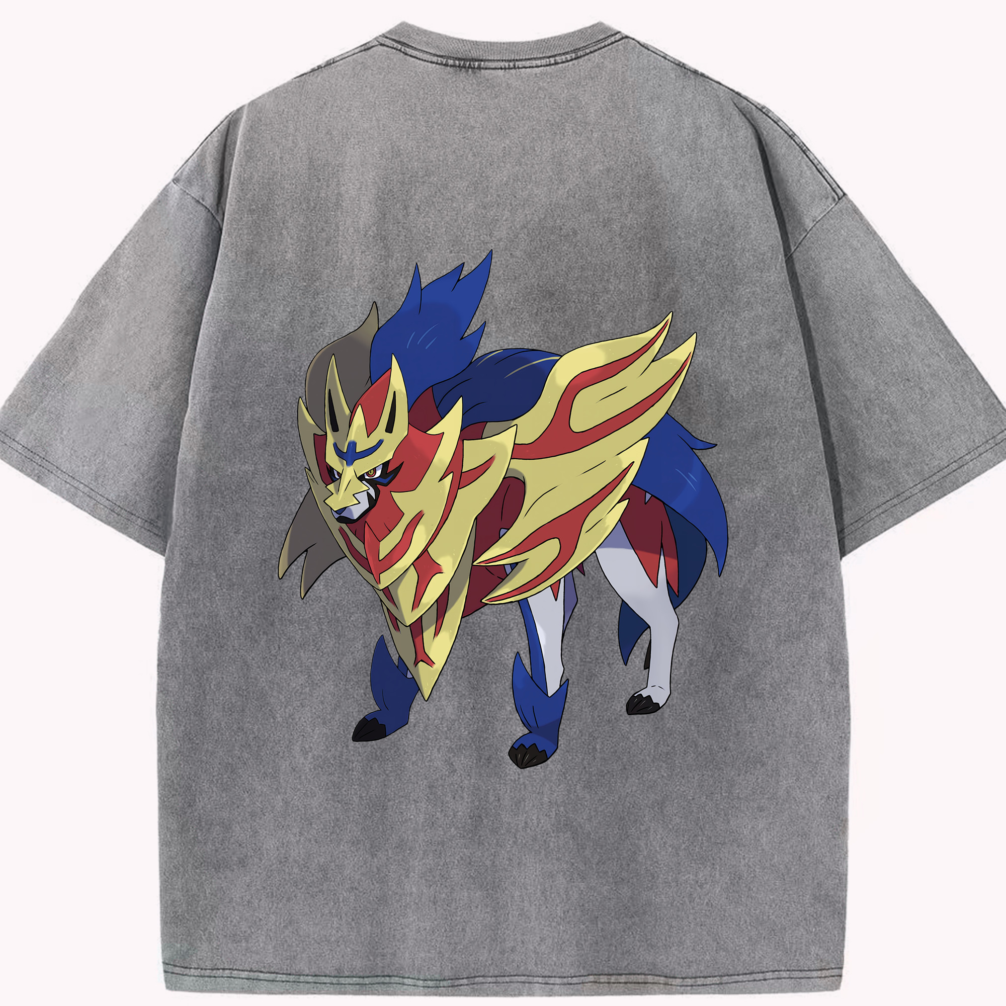 （画像用） ポケットモンスター Pokémon 綿100% ヴィンテージ風 半袖Tシャツ（背面プリント）