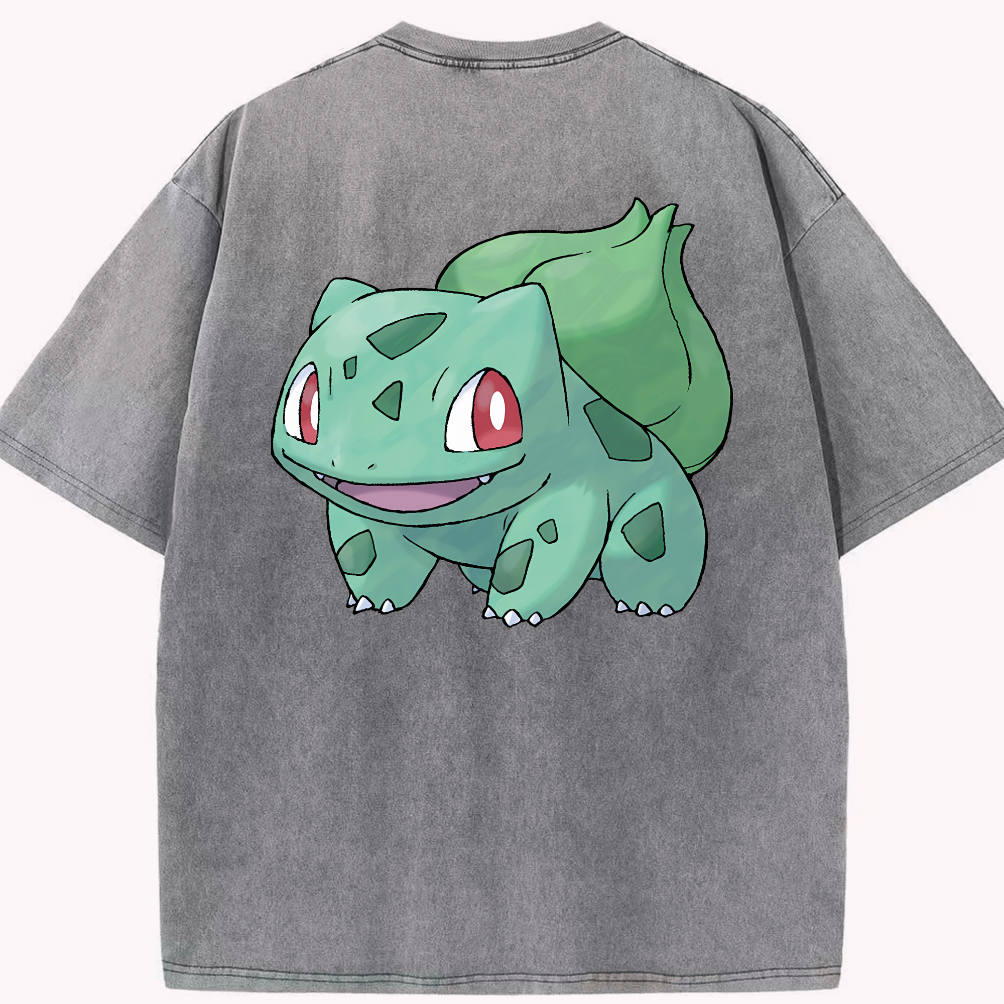 （画像用） ポケットモンスター Pokémon 綿100% ヴィンテージ風 半袖Tシャツ（背面プリント）