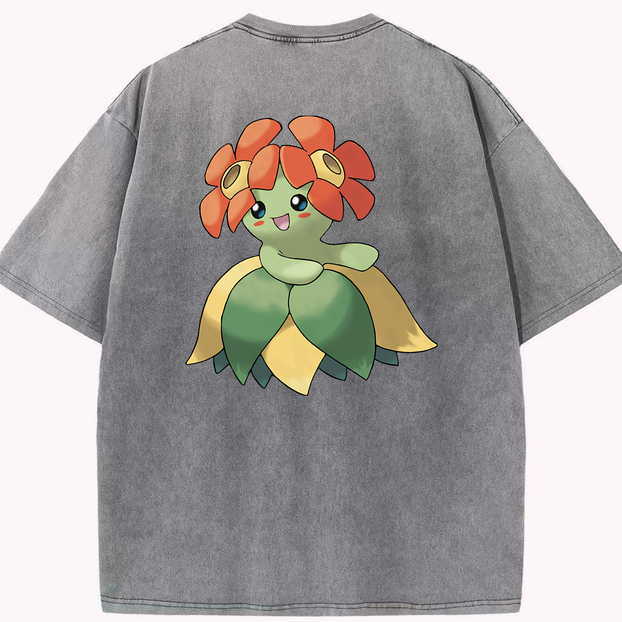 （画像用） ポケットモンスター Pokémon 綿100% ヴィンテージ風 半袖Tシャツ（背面プリント）