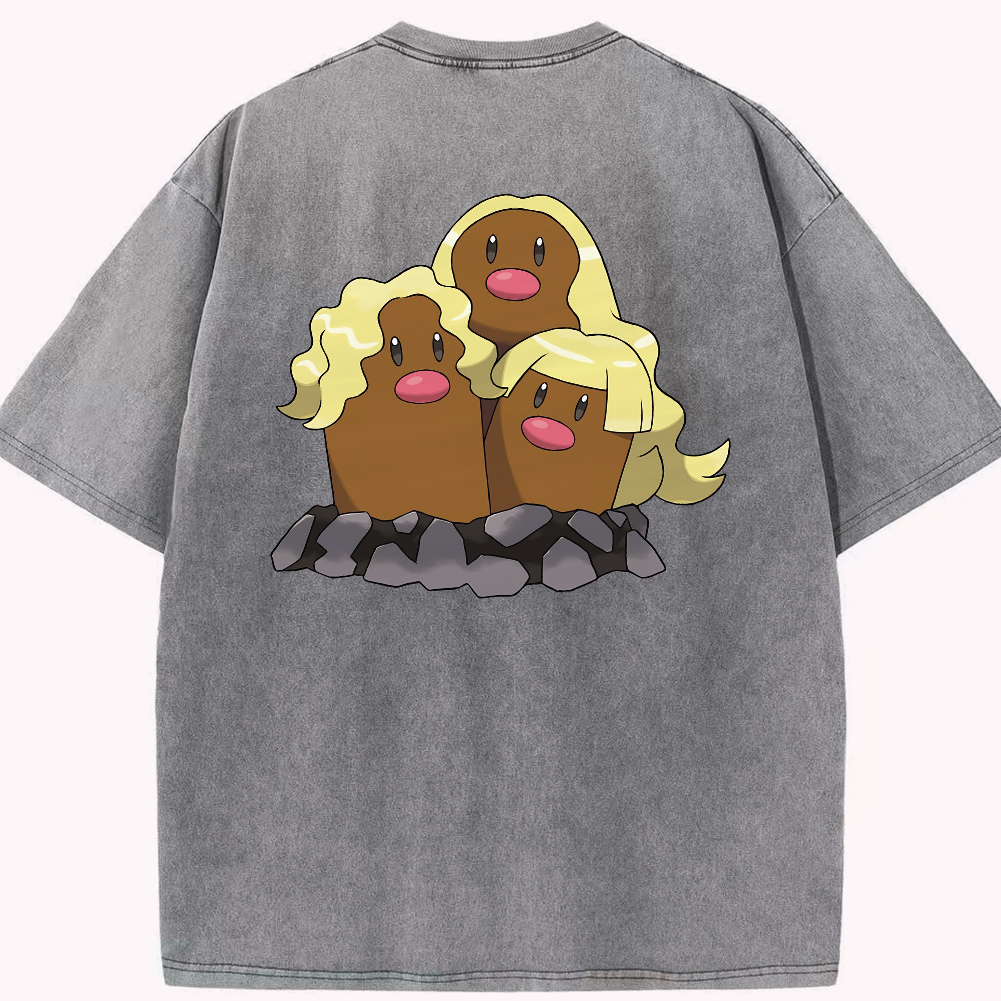 （画像用） ポケットモンスター Pokémon 綿100% ヴィンテージ風 半袖Tシャツ（背面プリント）