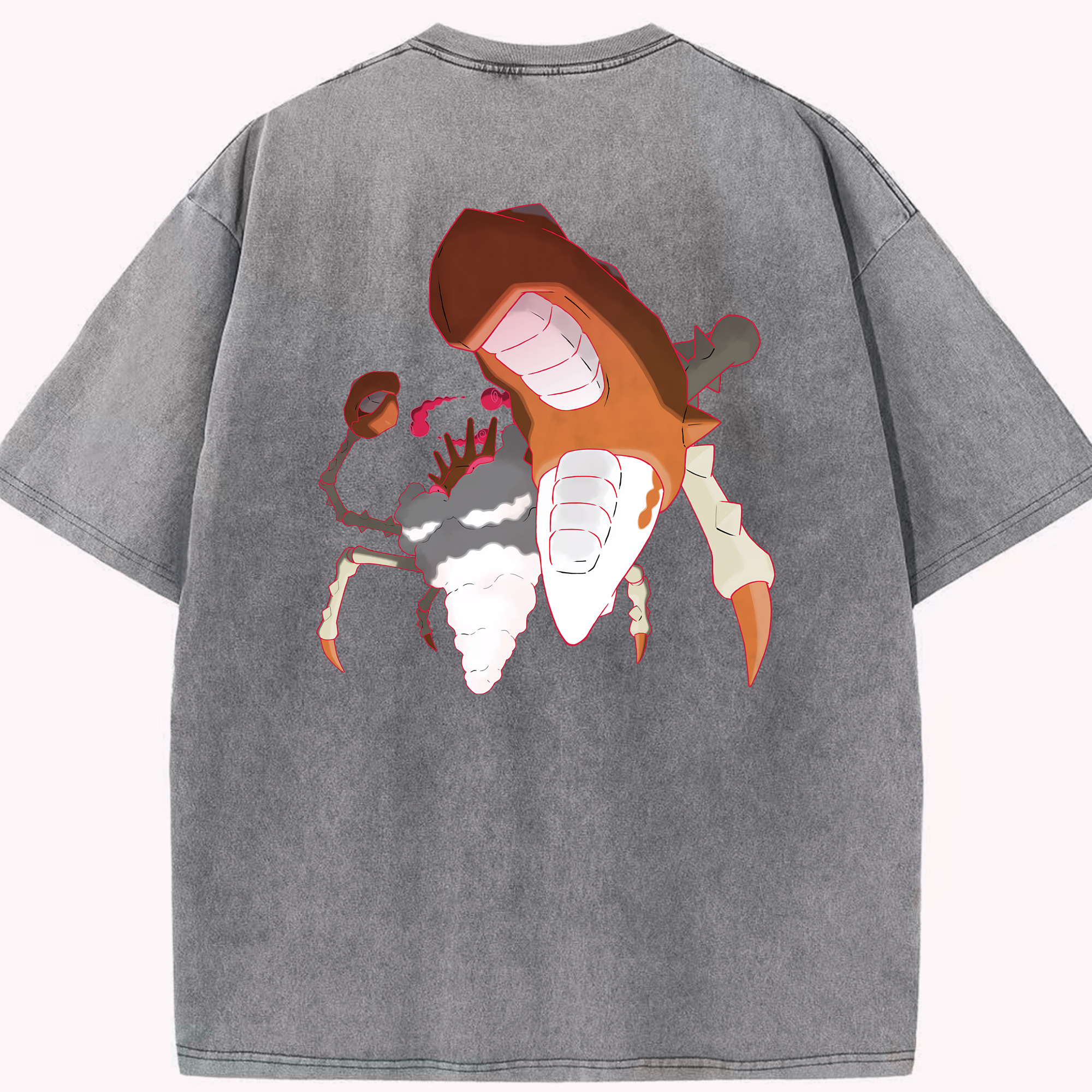 （画像用） ポケットモンスター Pokémon 綿100% ヴィンテージ風 半袖Tシャツ（背面プリント）