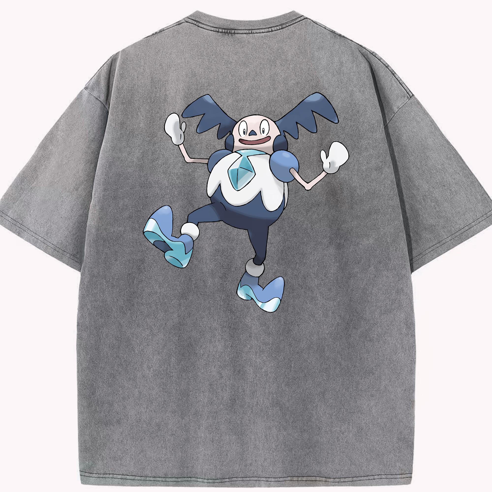 （画像用） ポケットモンスター Pokémon 綿100% ヴィンテージ風 半袖Tシャツ（背面プリント）