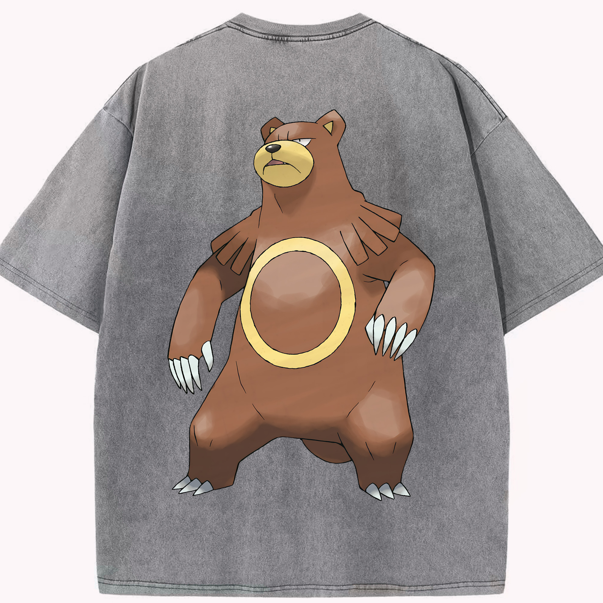 （画像用） ポケットモンスター Pokémon 綿100% ヴィンテージ風 半袖Tシャツ（背面プリント）