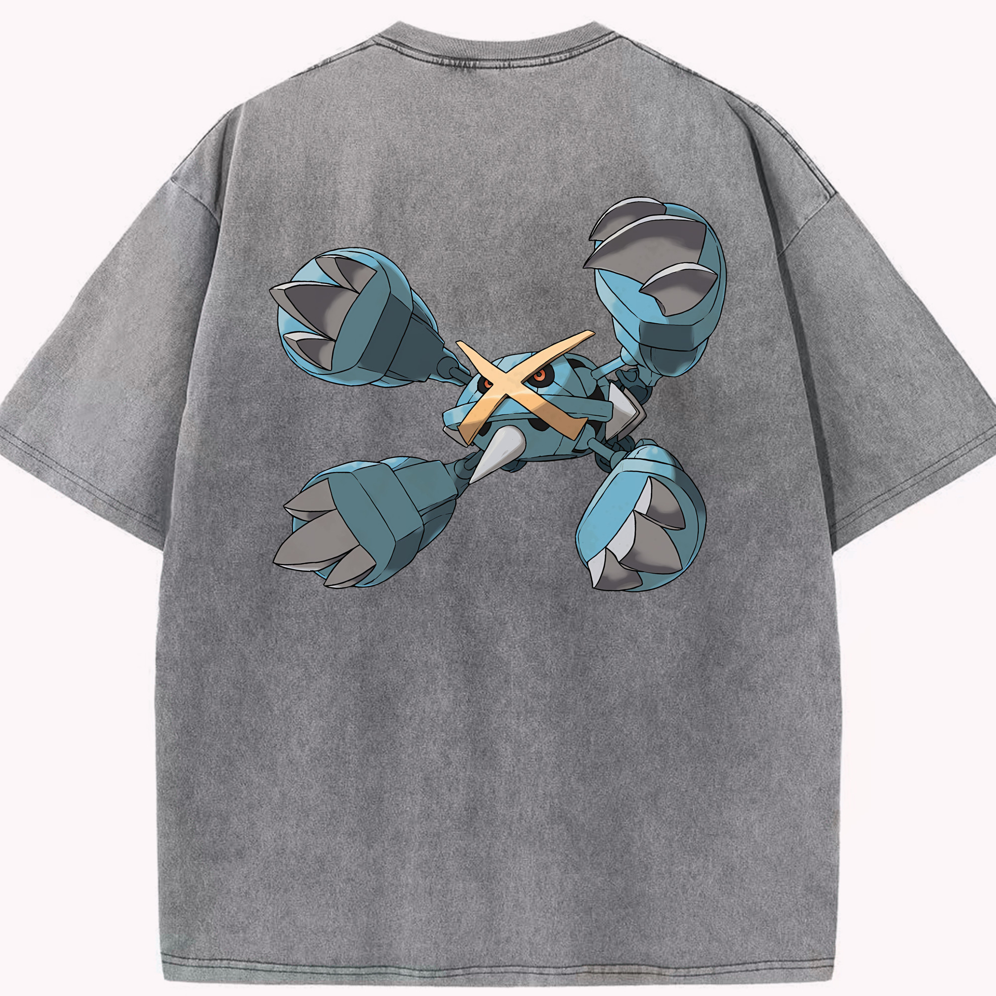 （画像用） ポケットモンスター Pokémon 綿100% ヴィンテージ風 半袖Tシャツ（背面プリント）
