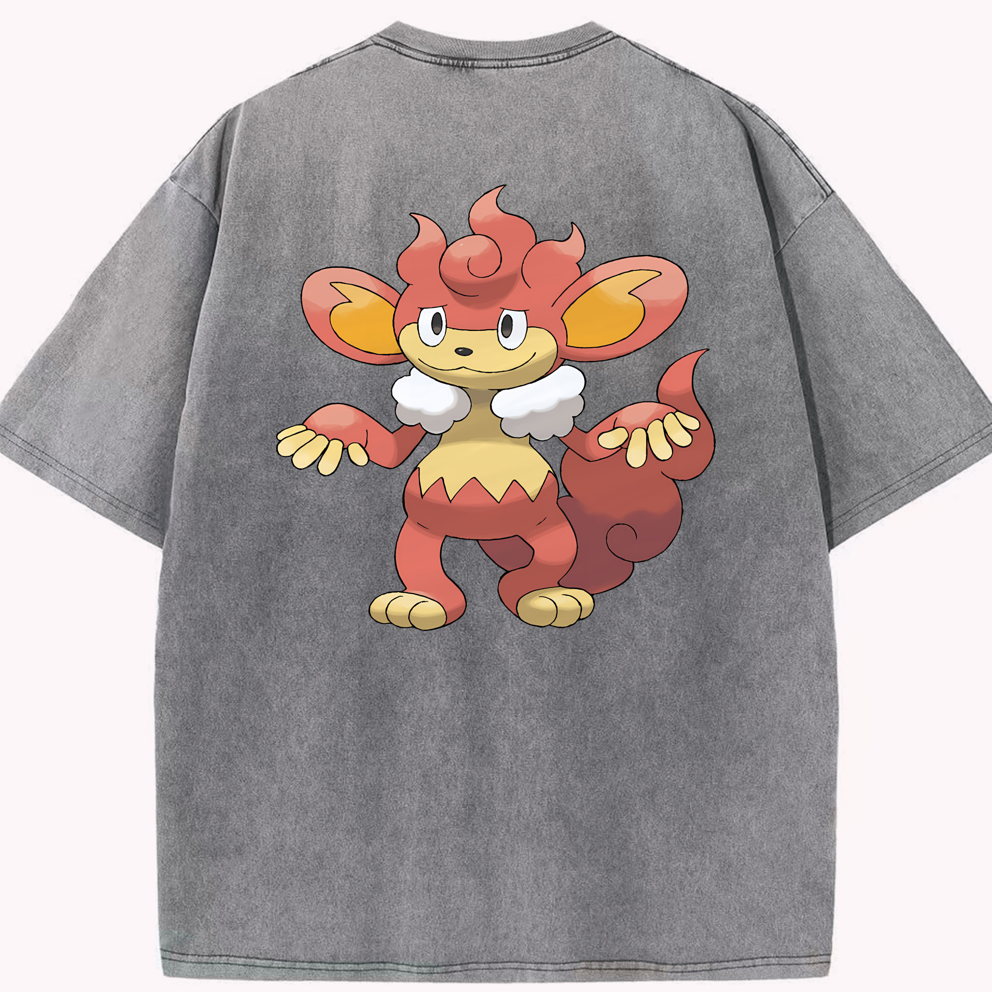 （画像用） ポケットモンスター Pokémon 綿100% ヴィンテージ風 半袖Tシャツ（背面プリント）