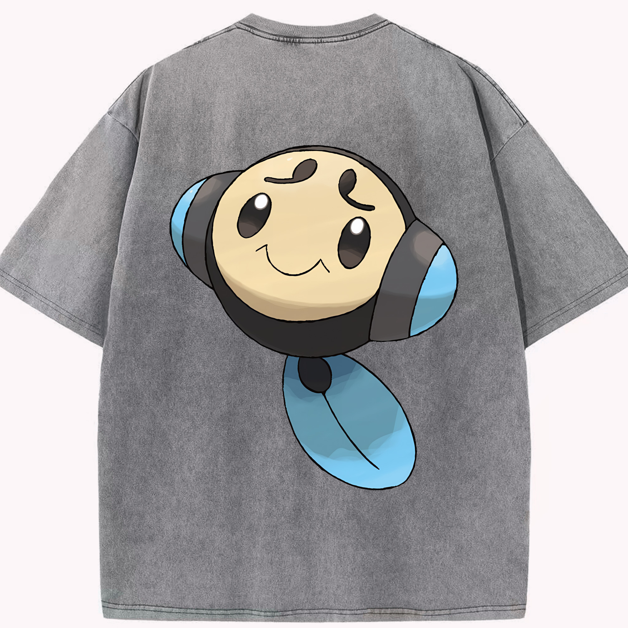 （画像用） ポケットモンスター Pokémon 綿100% ヴィンテージ風 半袖Tシャツ（背面プリント）