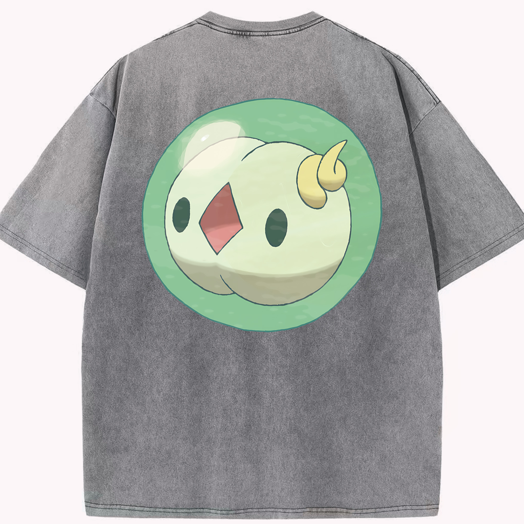 （画像用） ポケットモンスター Pokémon 綿100% ヴィンテージ風 半袖Tシャツ（背面プリント）