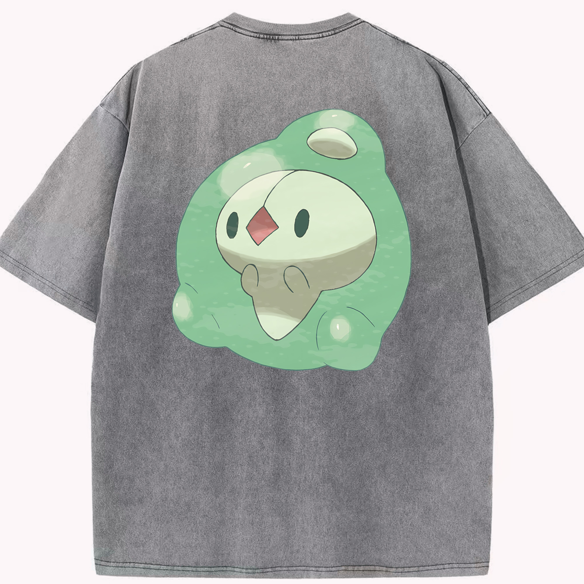 （画像用） ポケットモンスター Pokémon 綿100% ヴィンテージ風 半袖Tシャツ（背面プリント）
