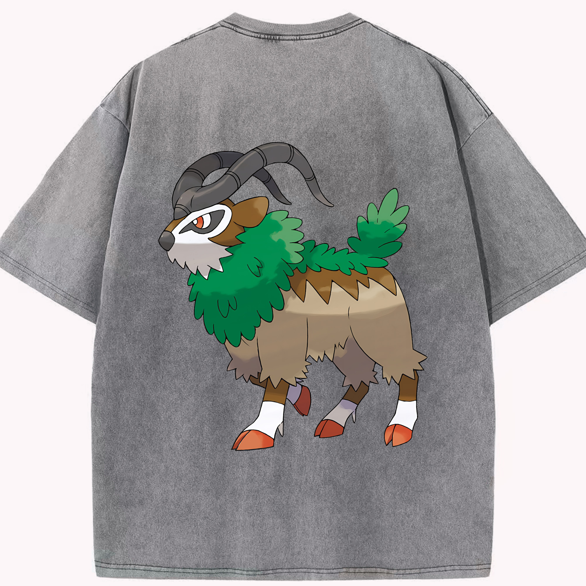 （画像用） ポケットモンスター Pokémon 綿100% ヴィンテージ風 半袖Tシャツ（背面プリント）