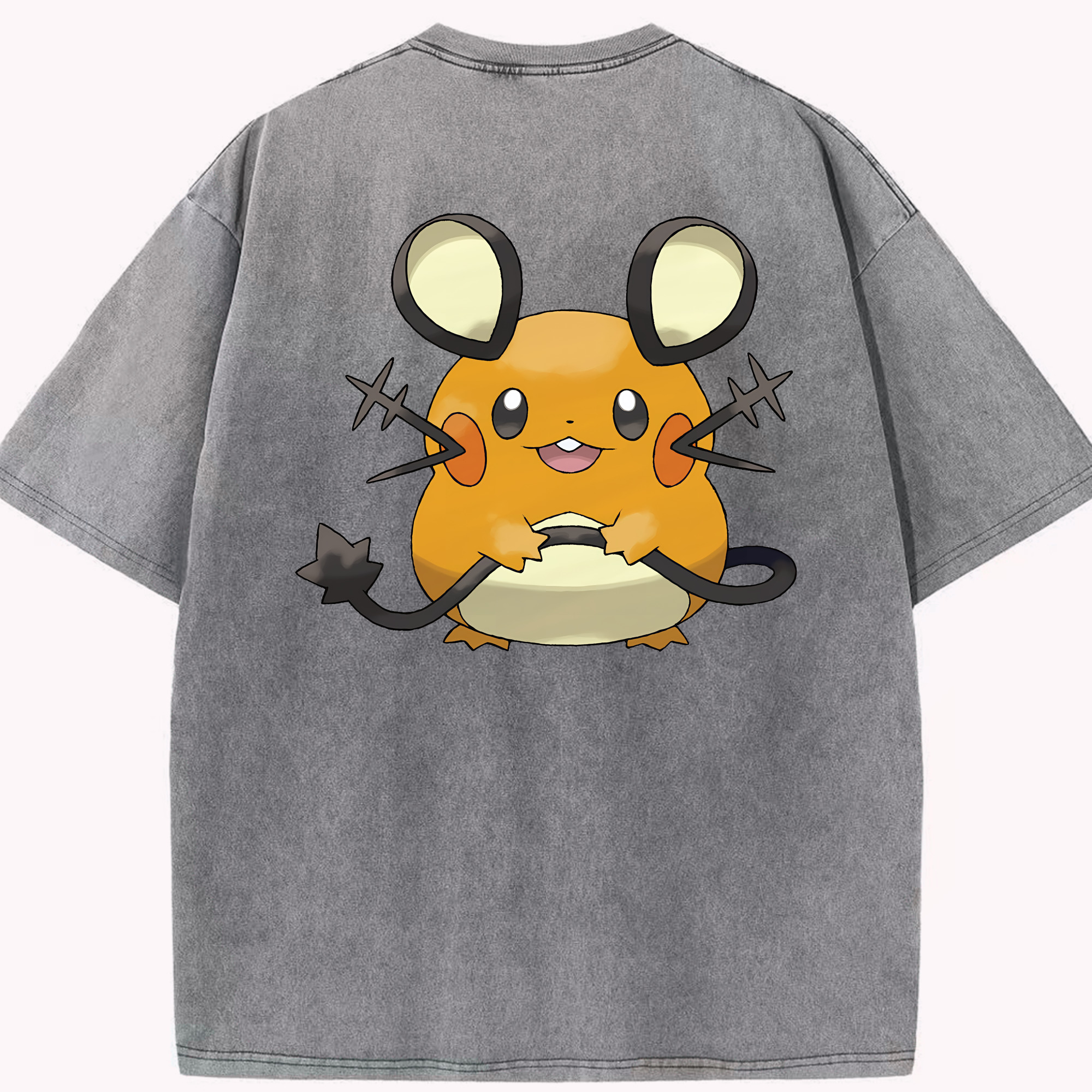 （画像用） ポケットモンスター Pokémon 綿100% ヴィンテージ風 半袖Tシャツ（背面プリント）