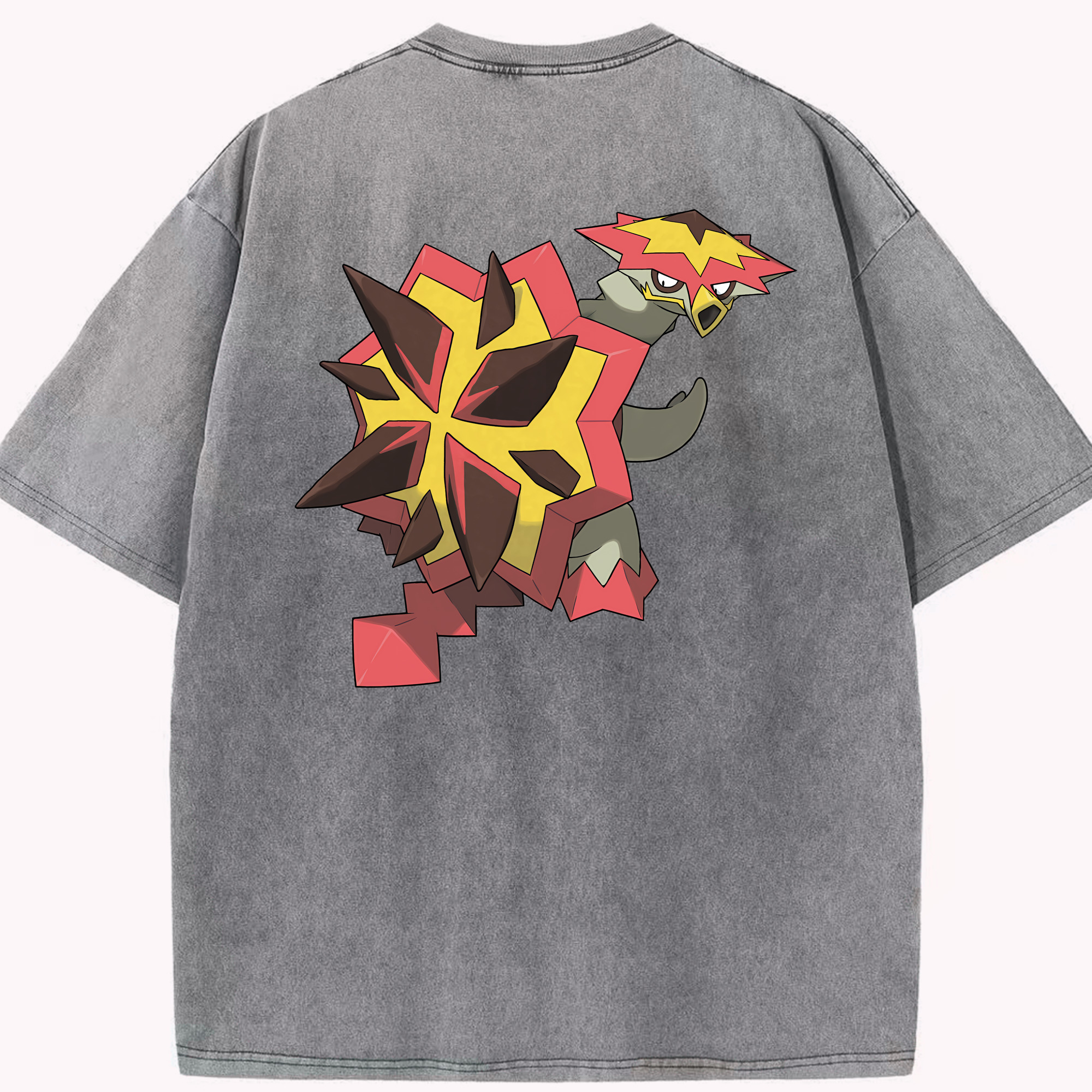 （画像用） ポケットモンスター Pokémon 綿100% ヴィンテージ風 半袖Tシャツ（背面プリント）