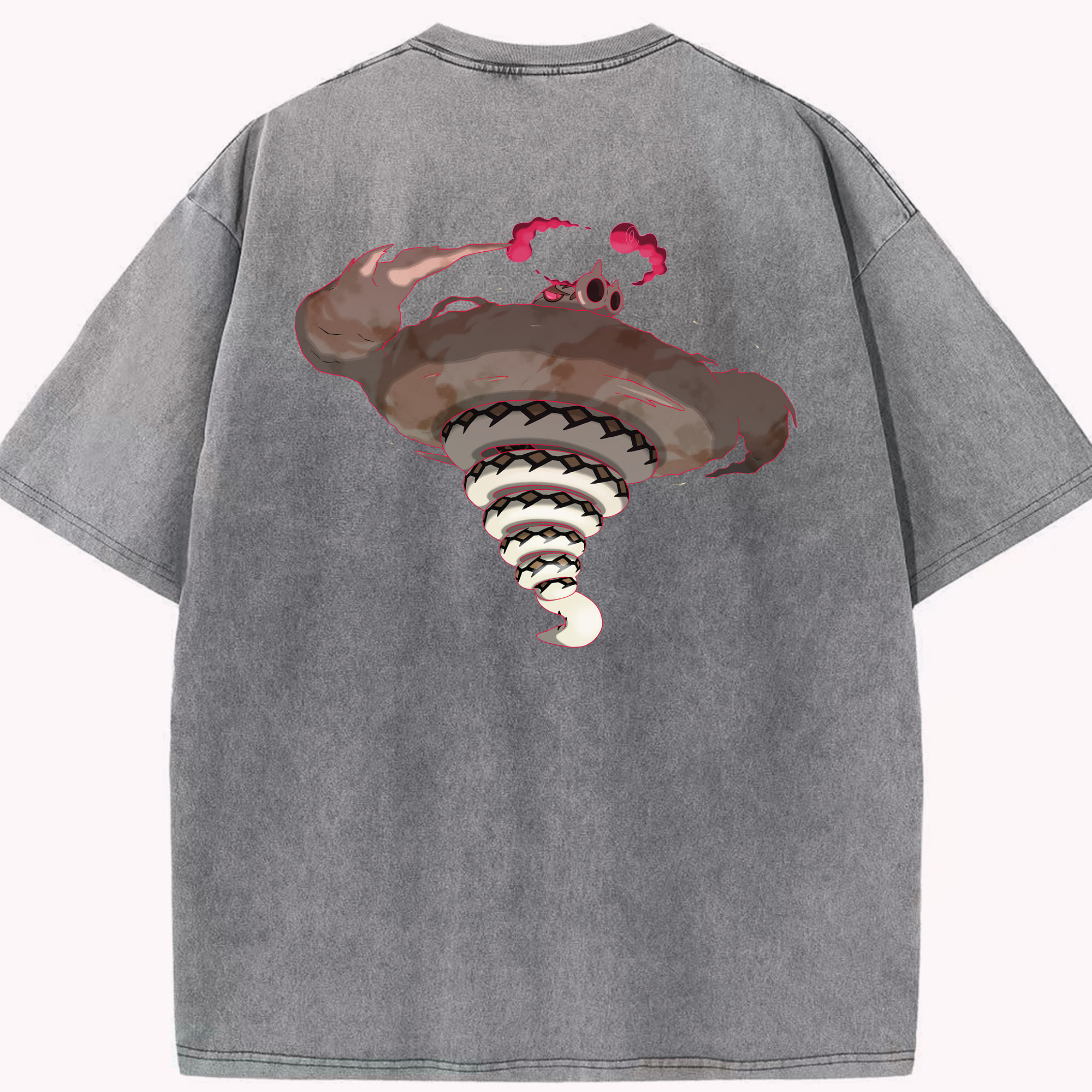 （画像用） ポケットモンスター Pokémon 綿100% ヴィンテージ風 半袖Tシャツ（背面プリント）