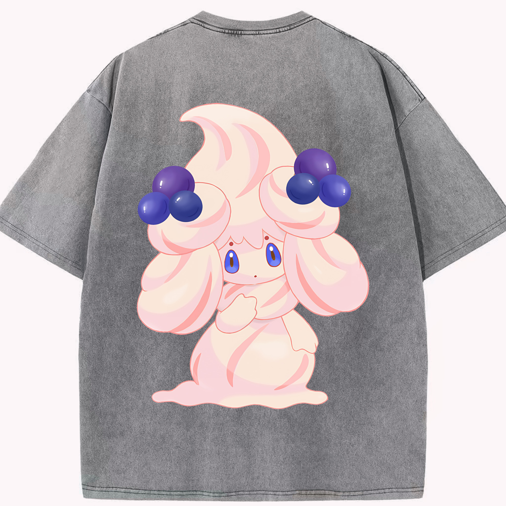 （画像用） ポケットモンスター Pokémon 綿100% ヴィンテージ風 半袖Tシャツ（背面プリント）