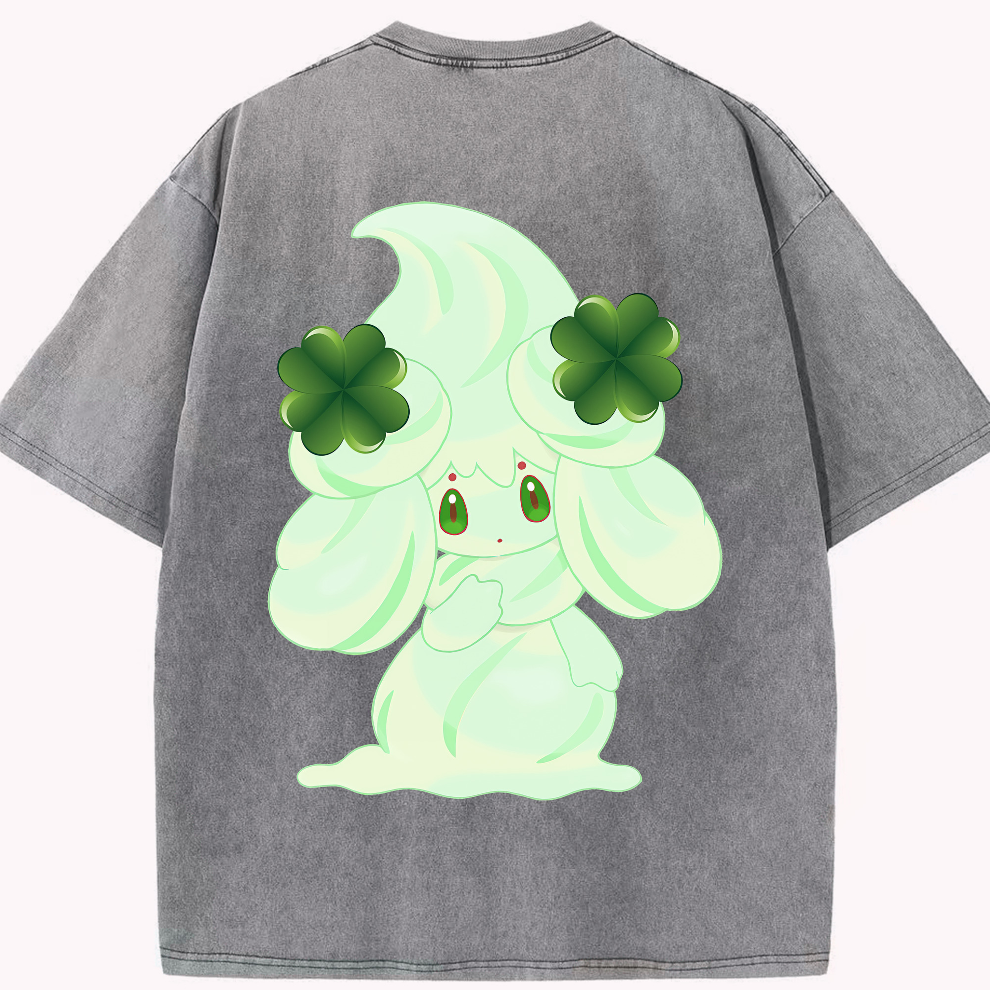 （画像用） ポケットモンスター Pokémon 綿100% ヴィンテージ風 半袖Tシャツ（背面プリント）