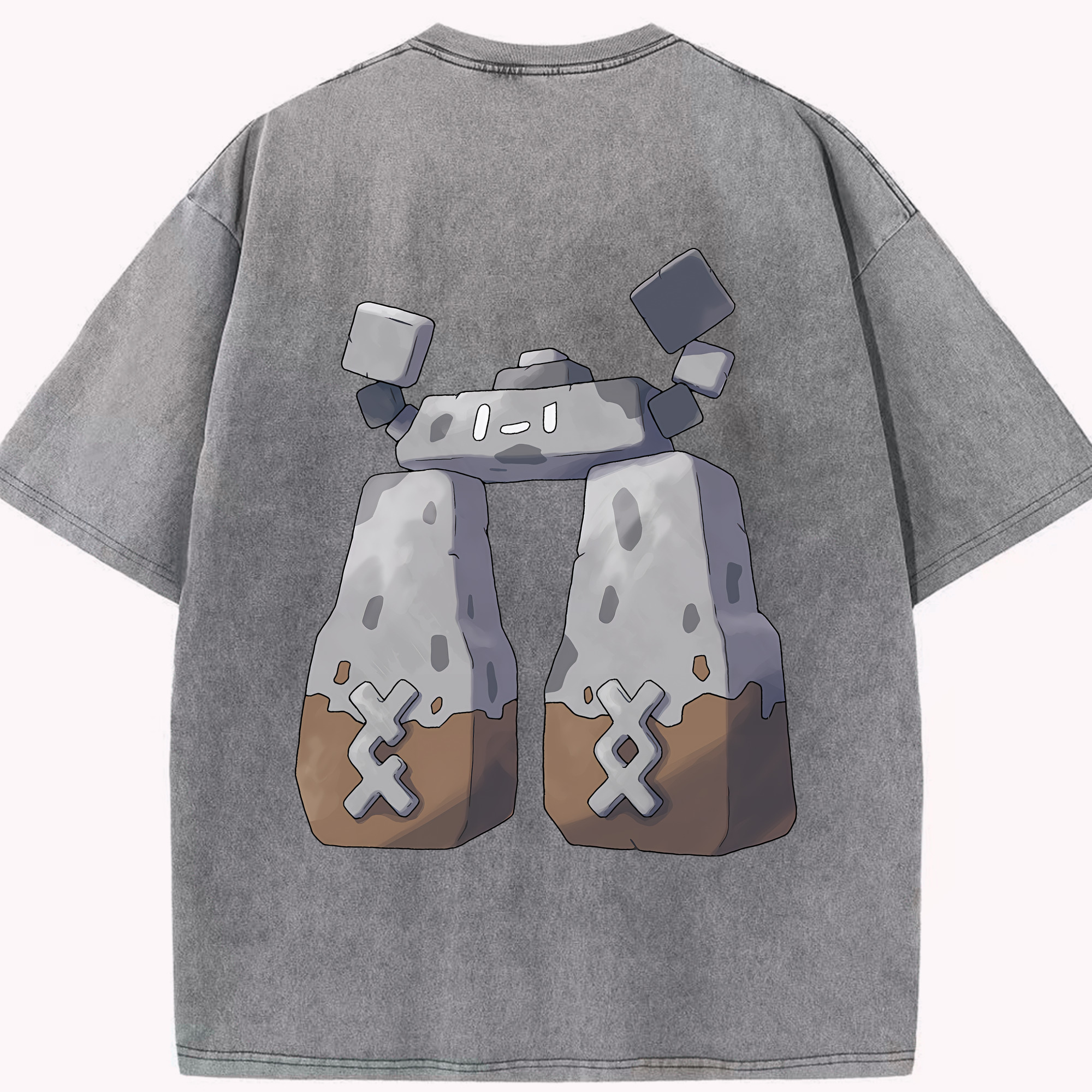 （画像用） ポケットモンスター Pokémon 綿100% ヴィンテージ風 半袖Tシャツ（背面プリント）