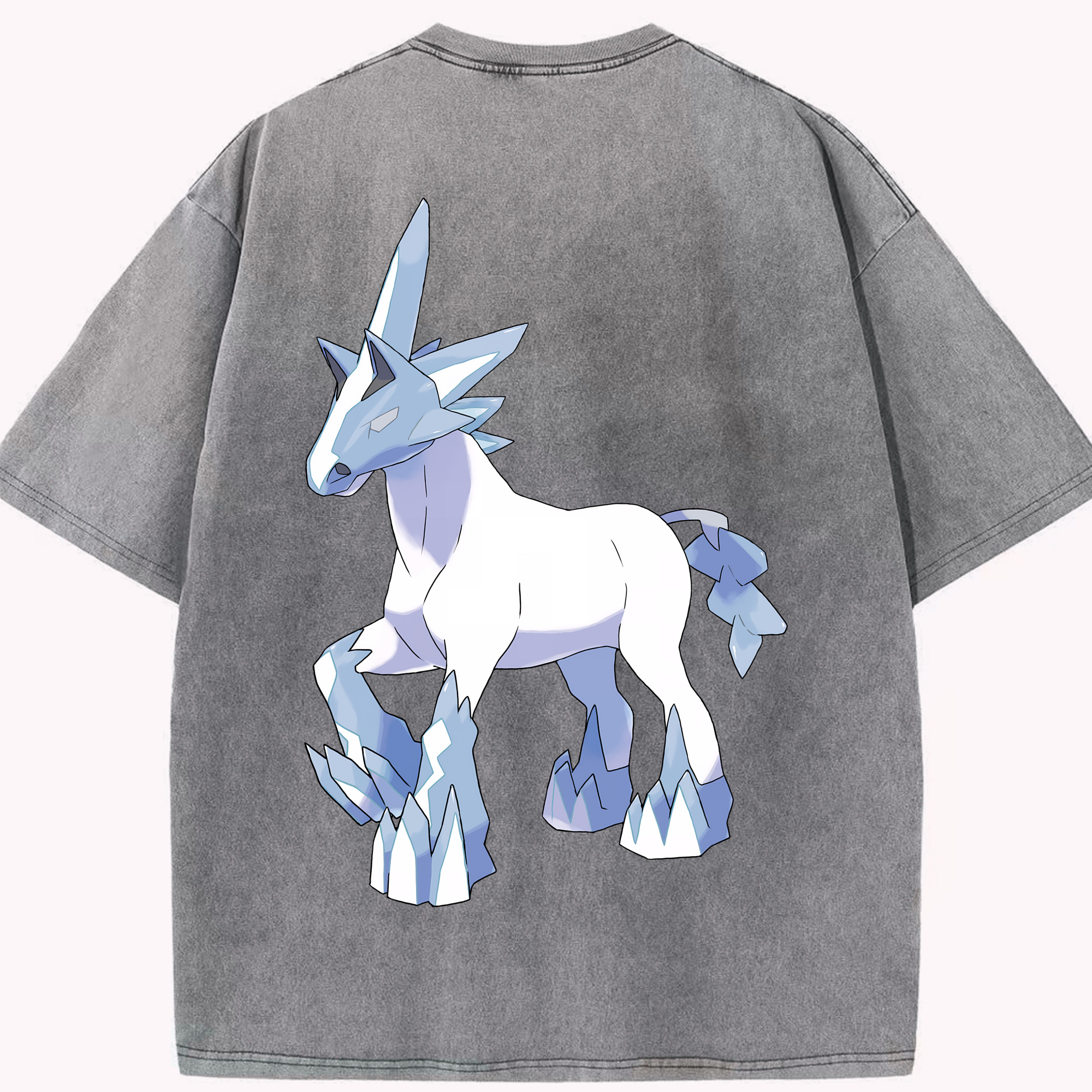 （画像用） ポケットモンスター Pokémon 綿100% ヴィンテージ風 半袖Tシャツ（背面プリント）
