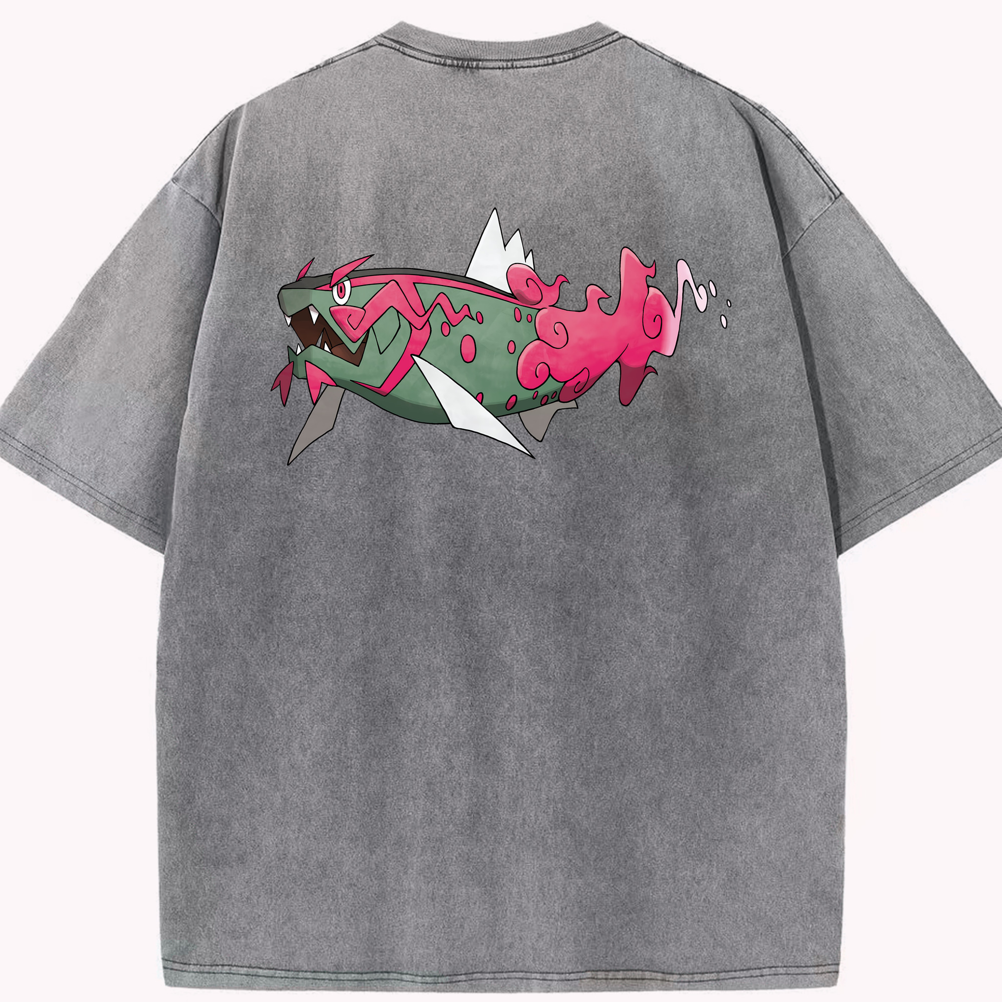 （画像用） ポケットモンスター Pokémon 綿100% ヴィンテージ風 半袖Tシャツ（背面プリント）