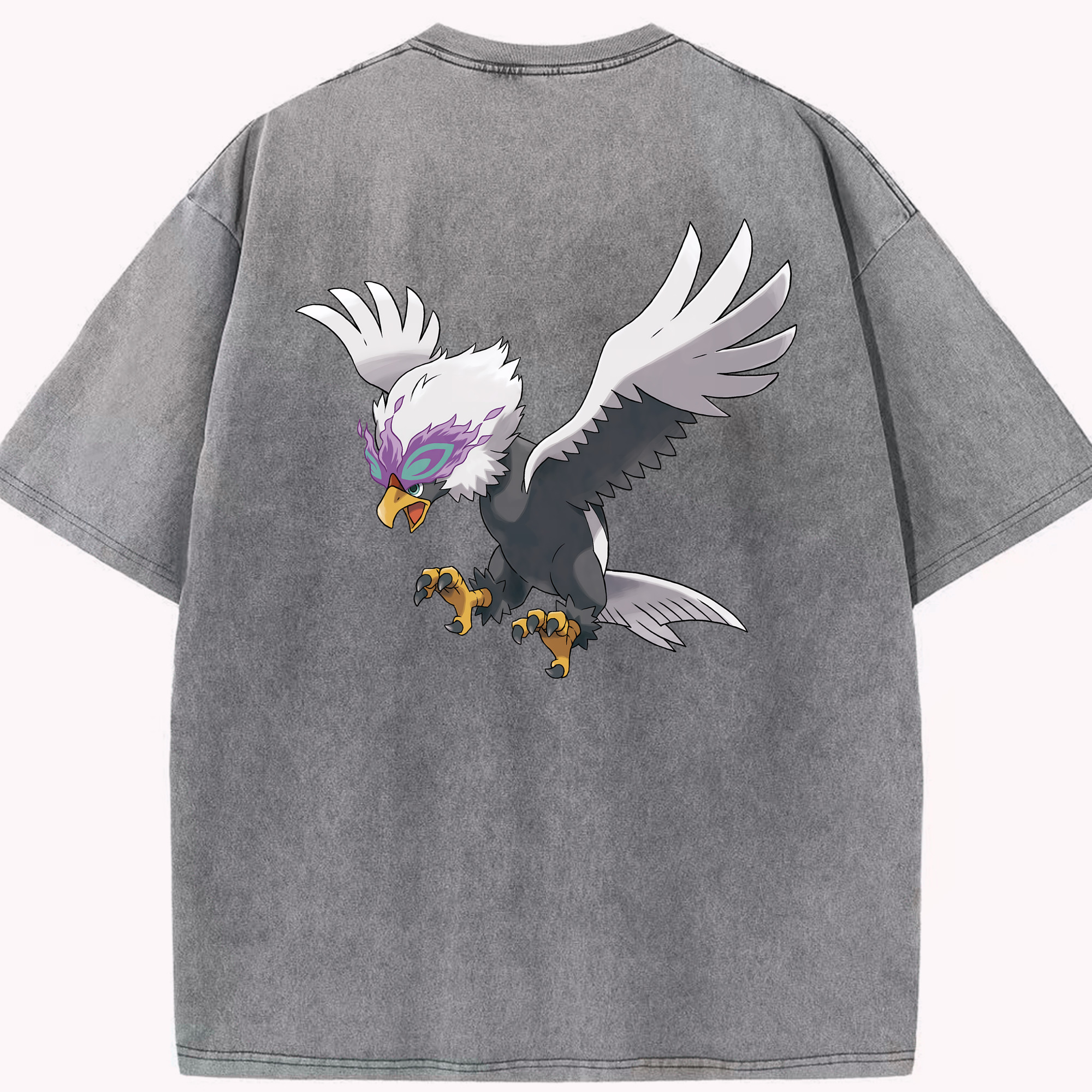 （画像用） ポケットモンスター Pokémon 綿100% ヴィンテージ風 半袖Tシャツ（背面プリント）