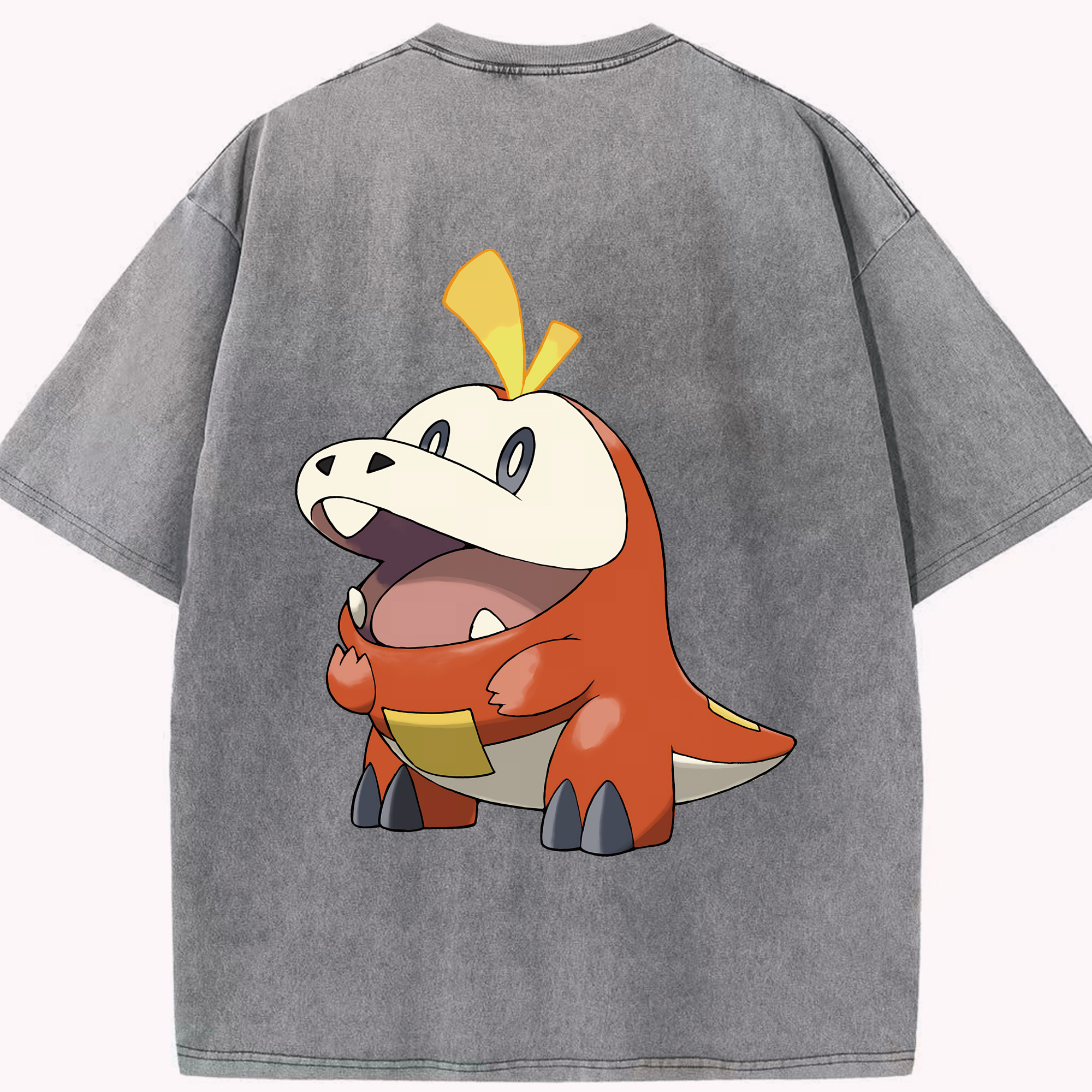 （画像用） ポケットモンスター Pokémon 綿100% ヴィンテージ風 半袖Tシャツ（背面プリント）