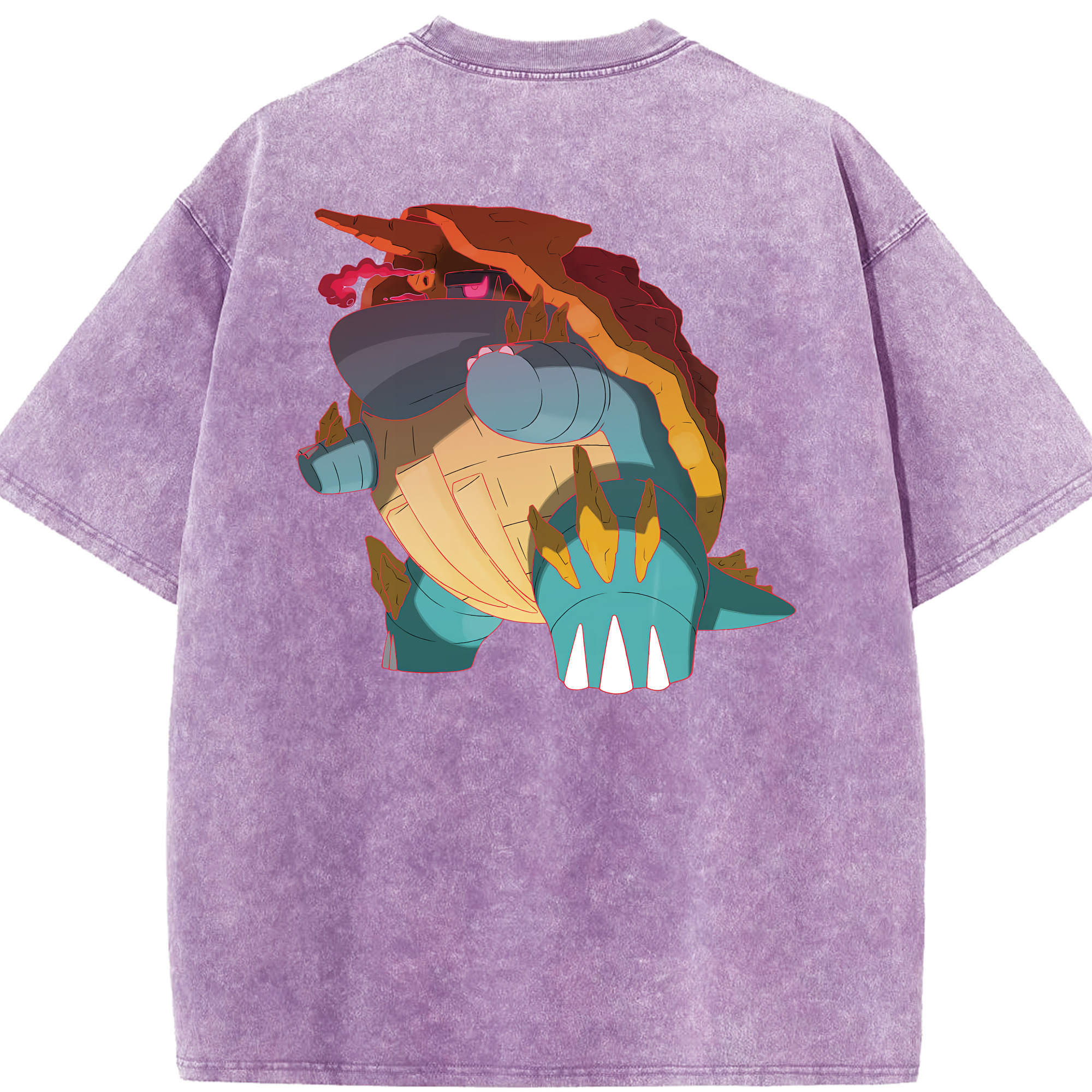 （画像用） ポケットモンスター Pokémon 綿100% ヴィンテージ風 半袖Tシャツ（背面プリント）