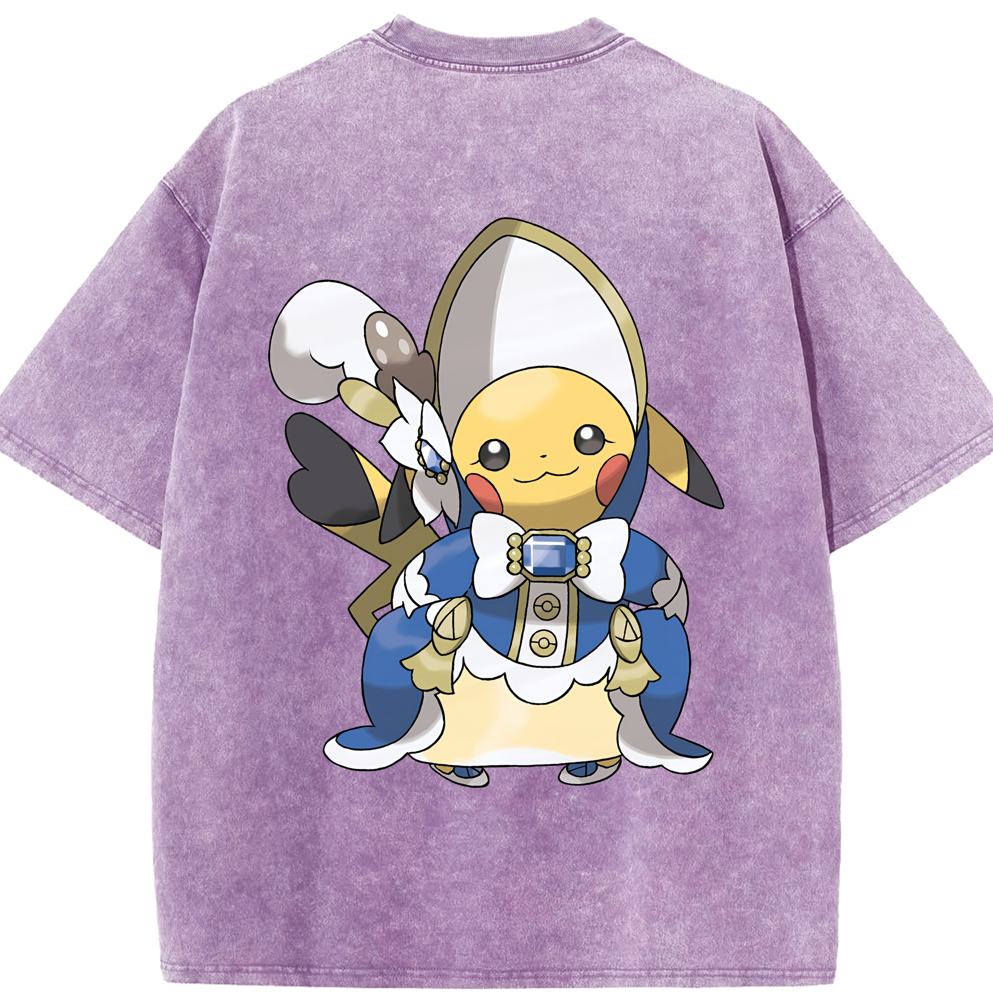 （画像用） ポケットモンスター Pokémon 綿100% ヴィンテージ風 半袖Tシャツ（背面プリント）