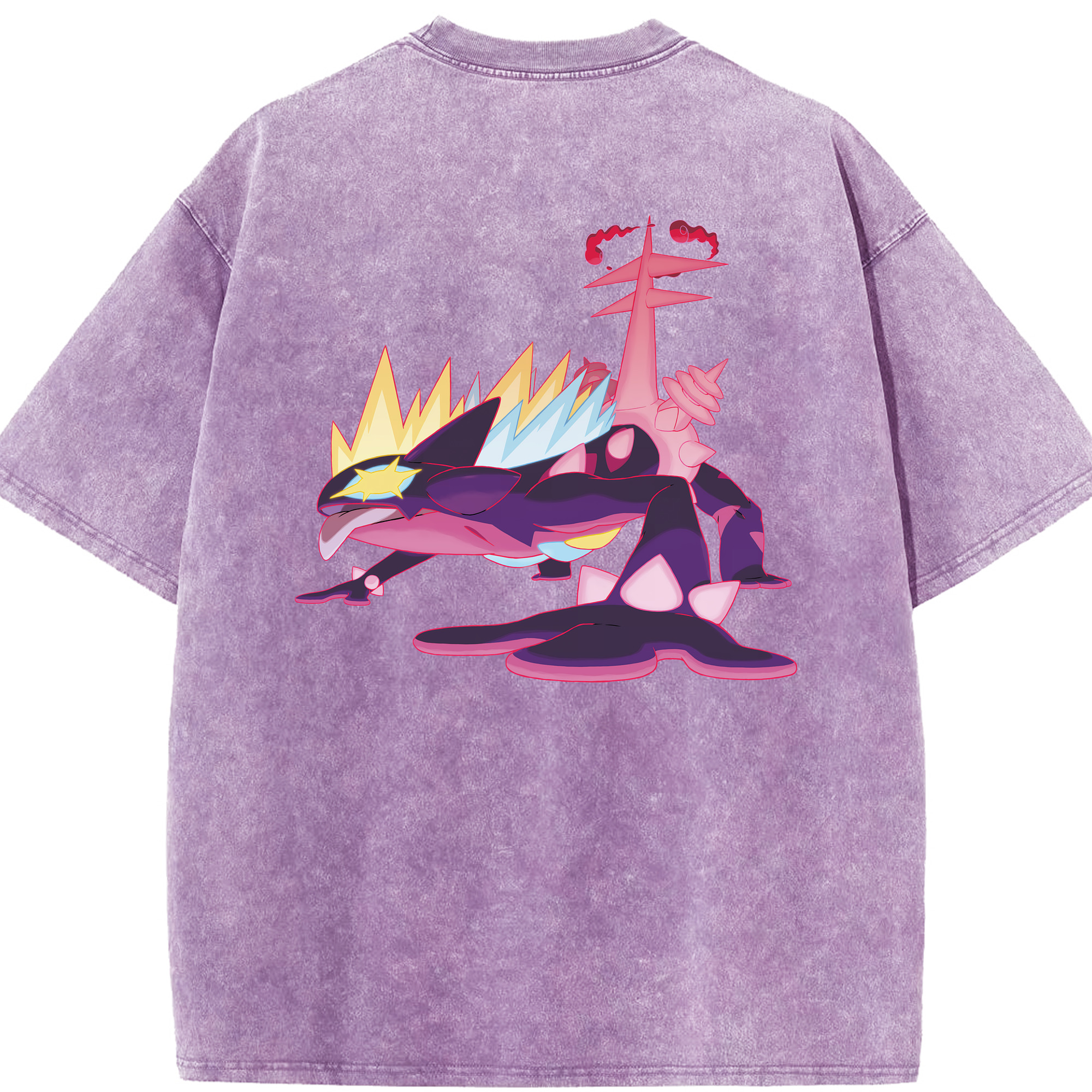 （画像用） ポケットモンスター Pokémon 綿100% ヴィンテージ風 半袖Tシャツ（背面プリント）