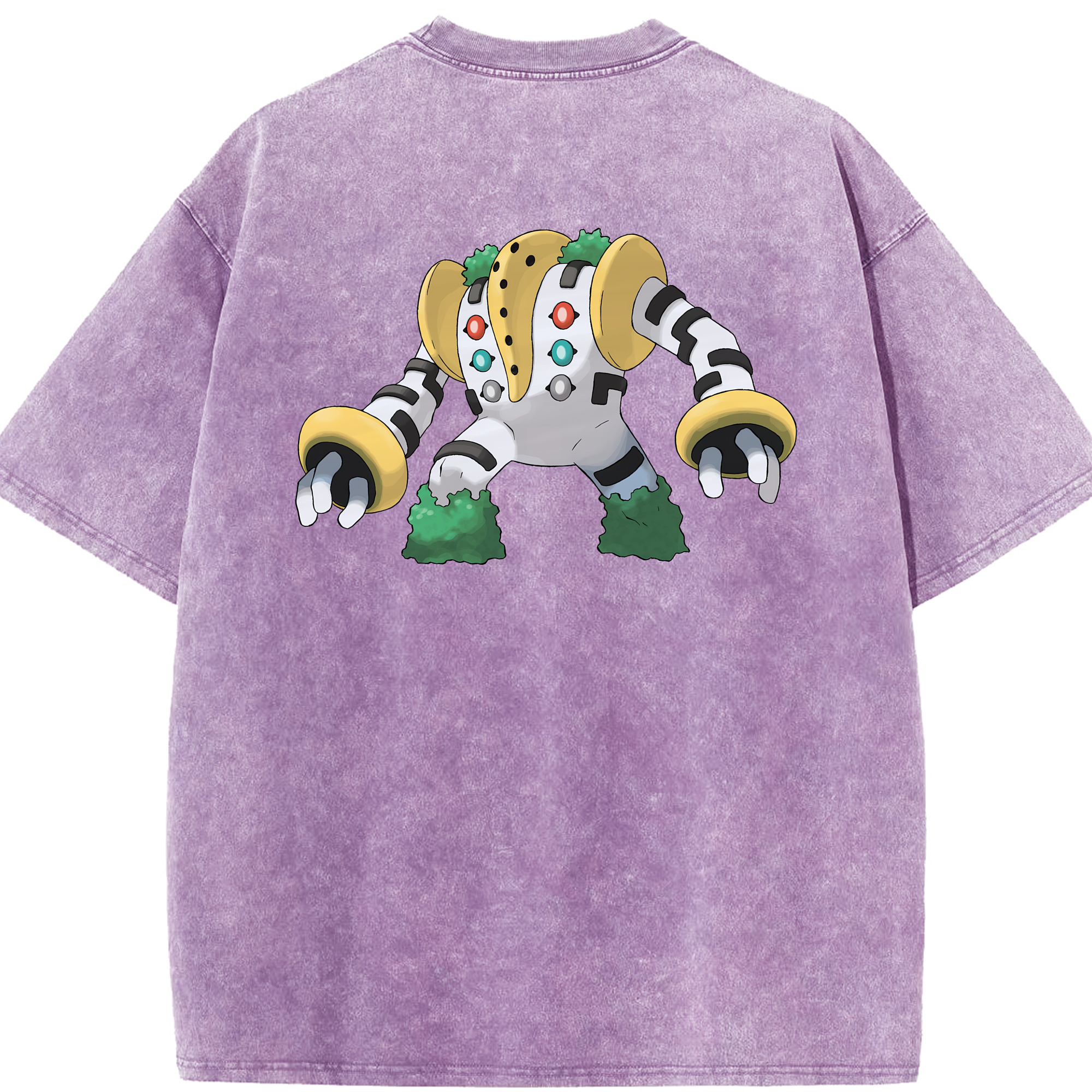 （画像用） ポケットモンスター Pokémon 綿100% ヴィンテージ風 半袖Tシャツ（背面プリント）