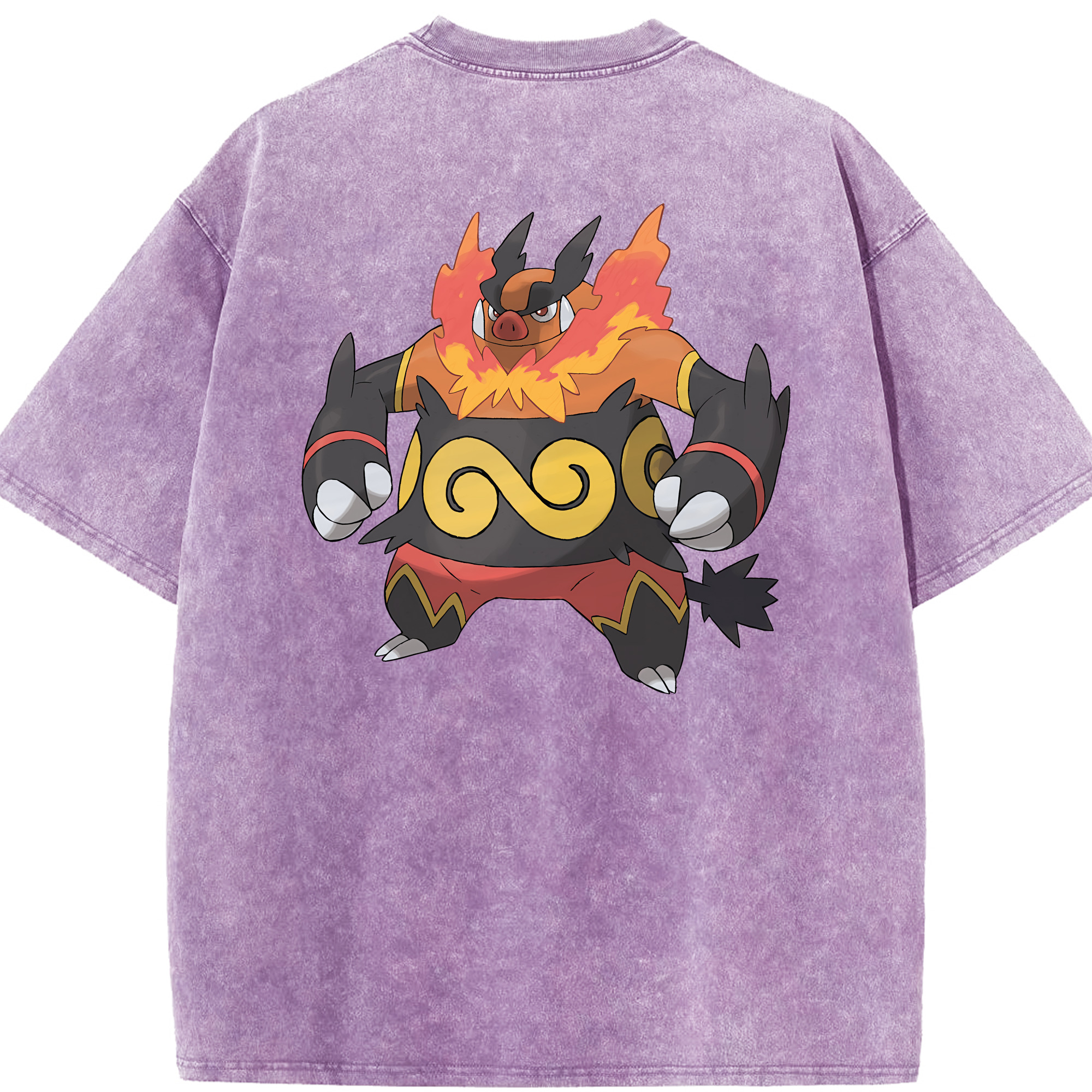 （画像用） ポケットモンスター Pokémon 綿100% ヴィンテージ風 半袖Tシャツ（背面プリント）