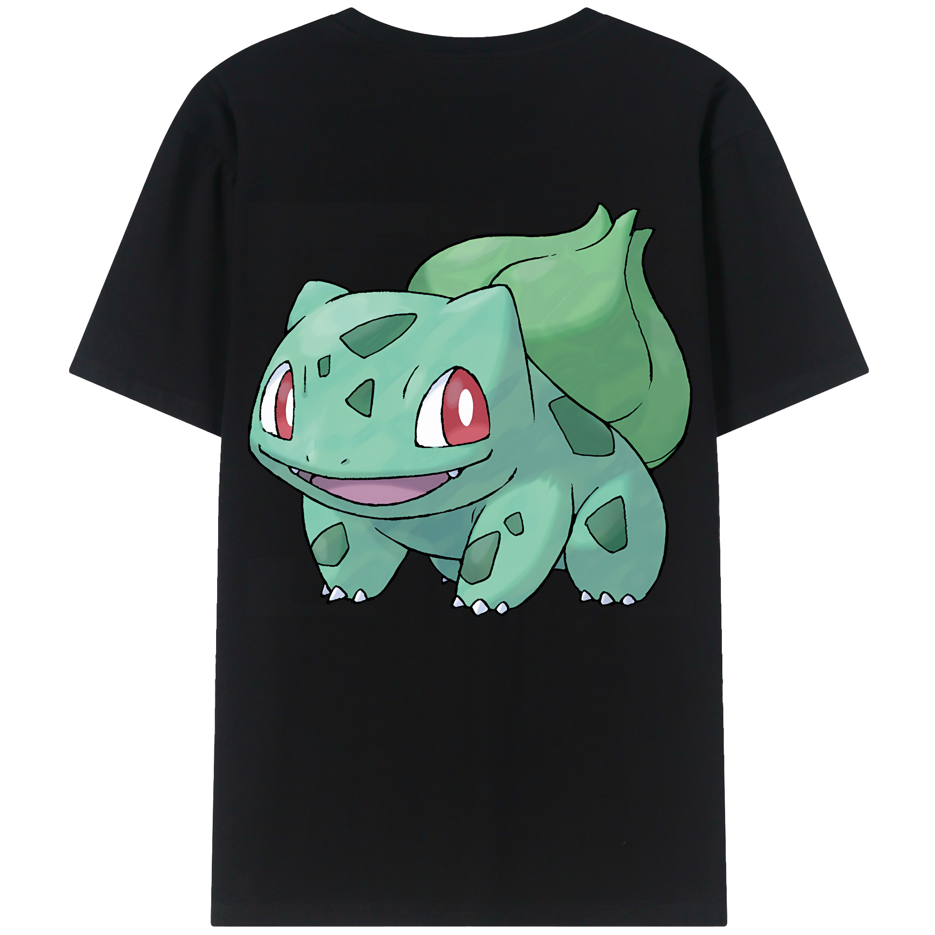 （画像用） ポケットモンスター Pokémon 綿100％ メンズ半袖Tシャツ（バックプリント） 通気性