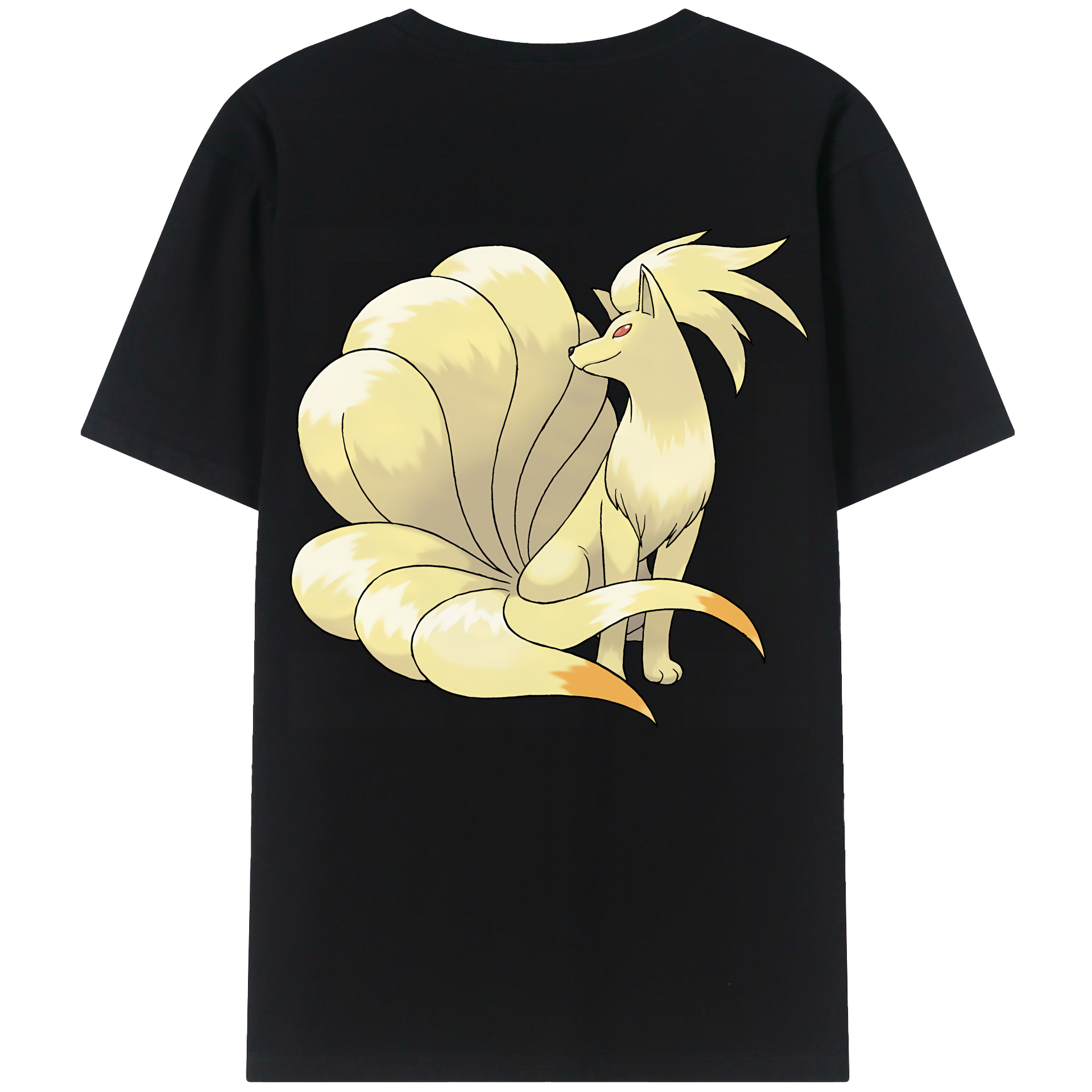 （画像用） ポケットモンスター Pokémon 綿100％ メンズ半袖Tシャツ（バックプリント） 通気性