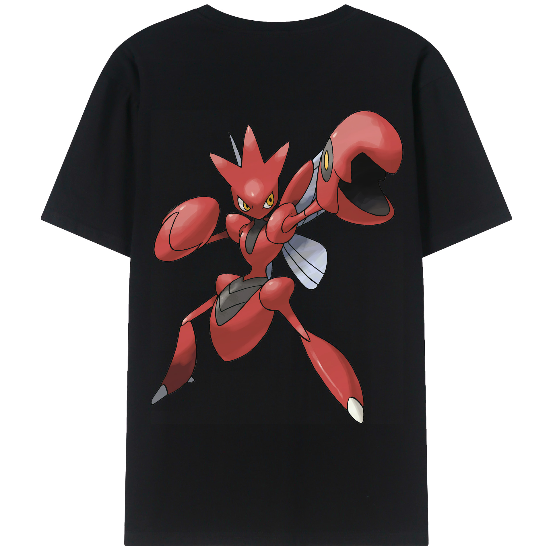 （画像用） ポケットモンスター Pokémon 綿100％ メンズ半袖Tシャツ（バックプリント） 通気性