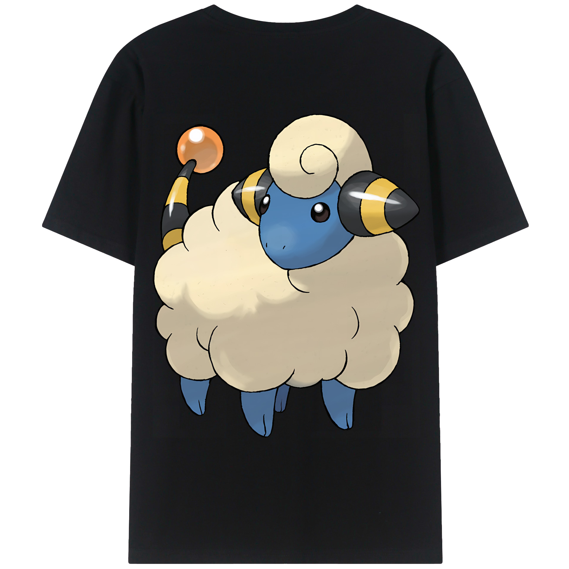 （画像用） ポケットモンスター Pokémon 綿100％ メンズ半袖Tシャツ（バックプリント） 通気性
