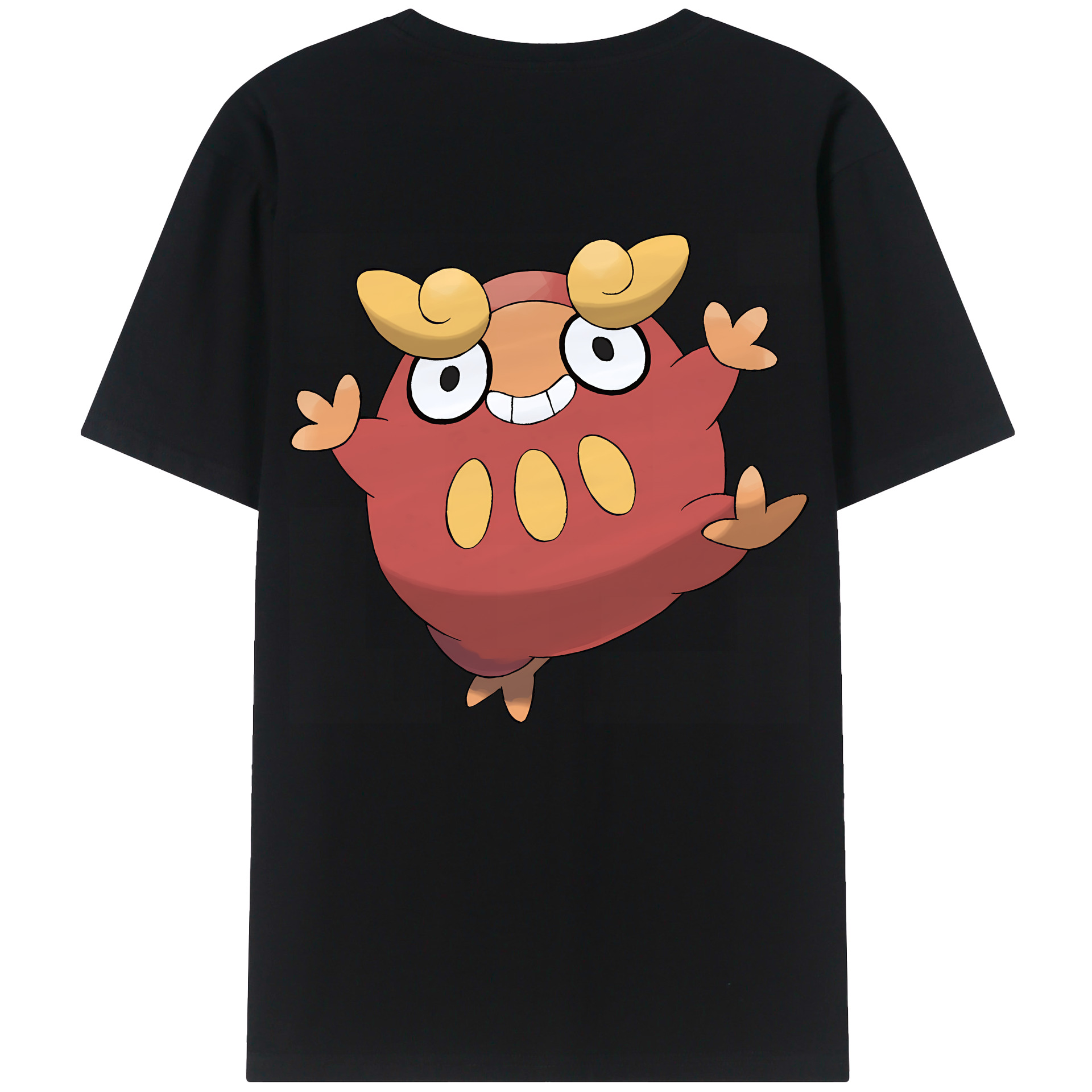 （画像用） ポケットモンスター Pokémon 綿100％ メンズ半袖Tシャツ（バックプリント） 通気性