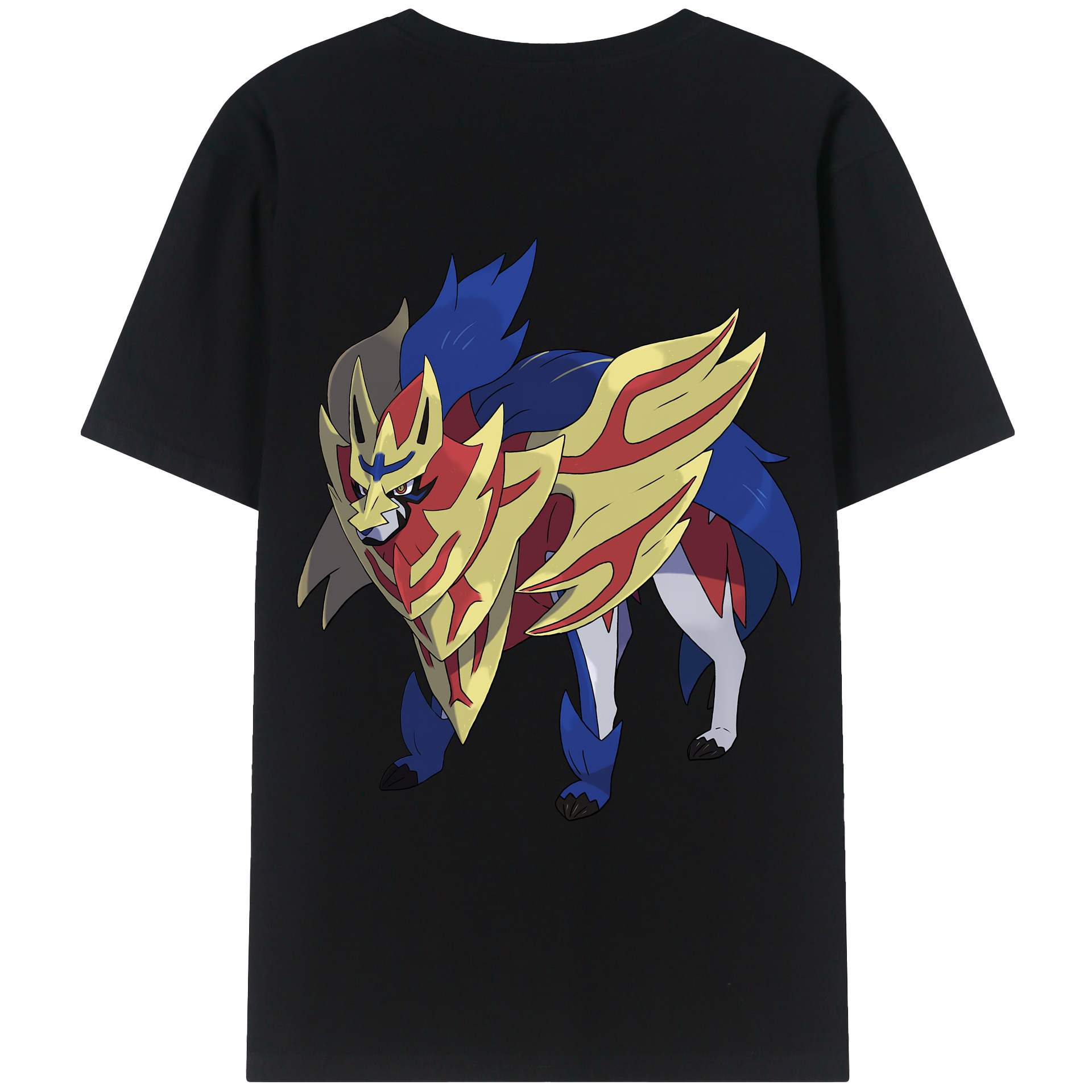 （画像用） ポケットモンスター Pokémon 綿100％ メンズ半袖Tシャツ（バックプリント） 通気性