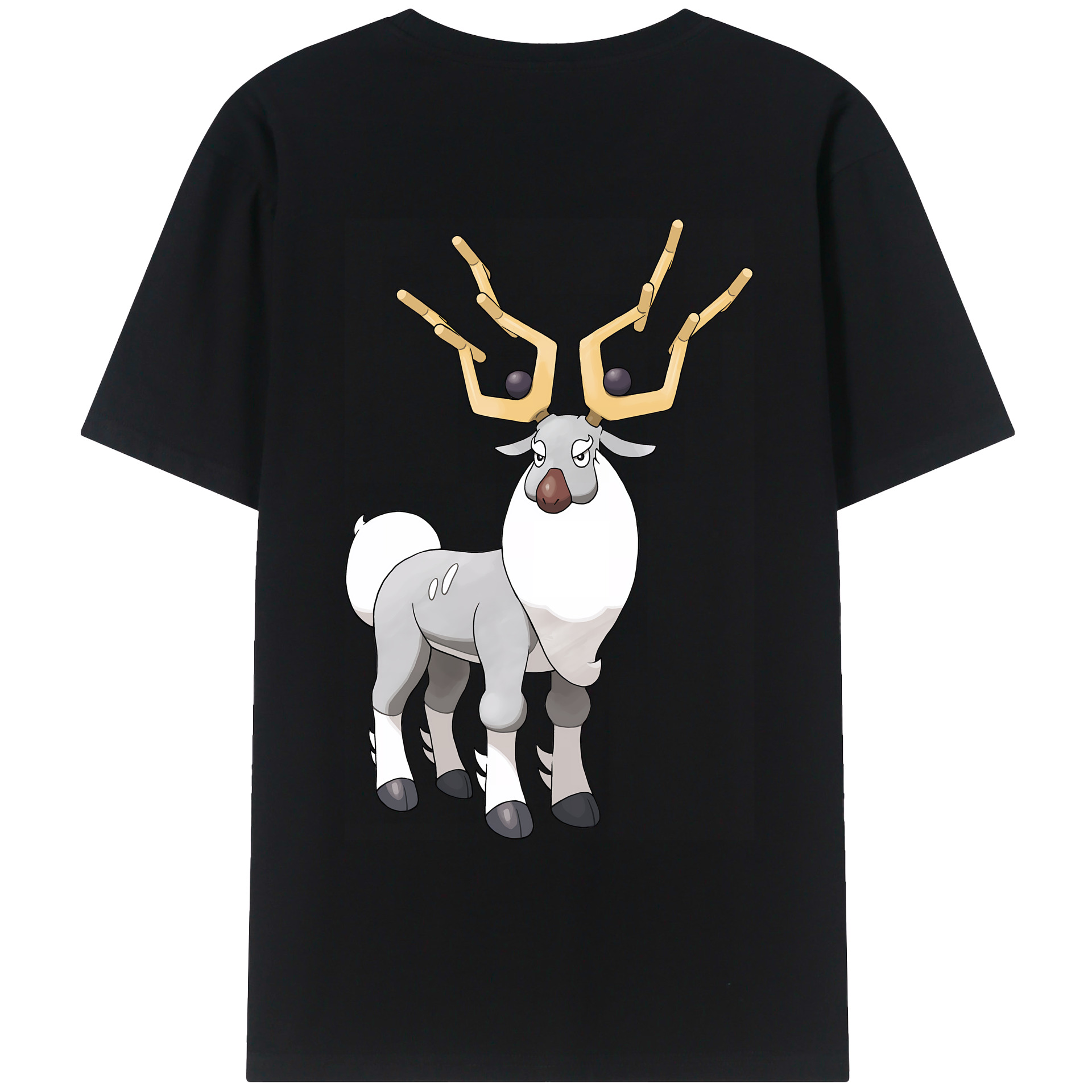 （画像用） ポケットモンスター Pokémon 綿100％ メンズ半袖Tシャツ（バックプリント） 通気性