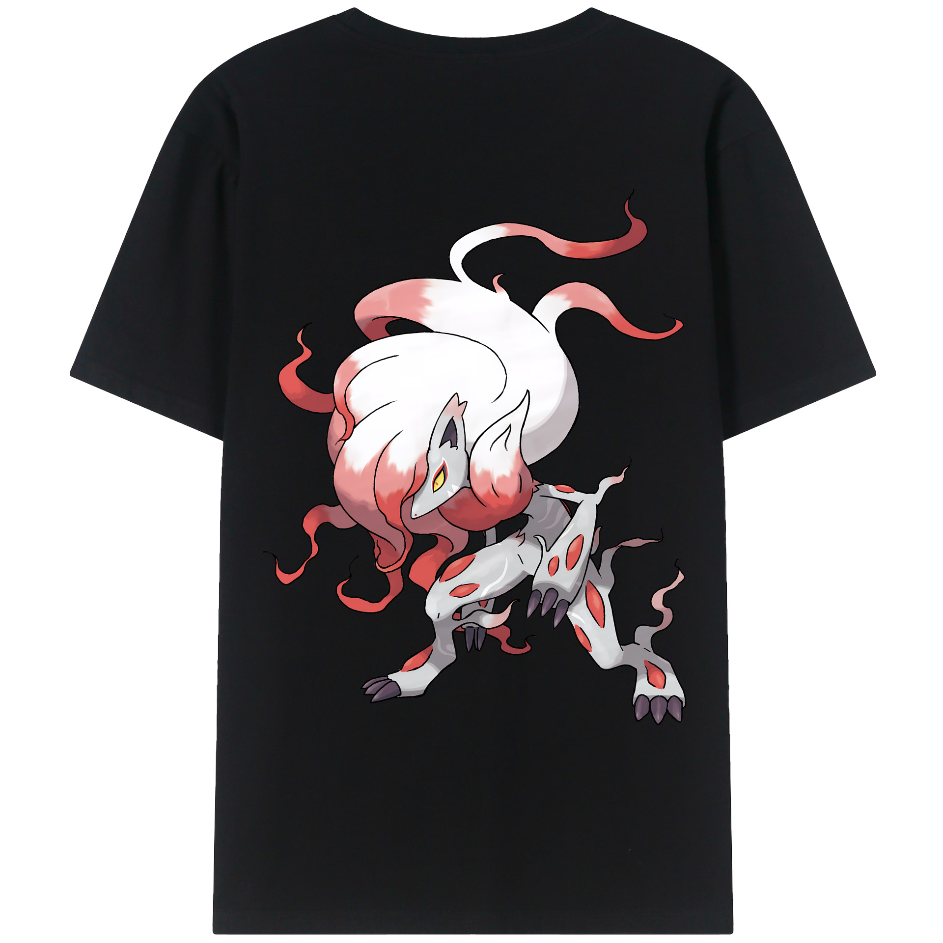 （画像用） ポケットモンスター Pokémon 綿100％ メンズ半袖Tシャツ（バックプリント） 通気性