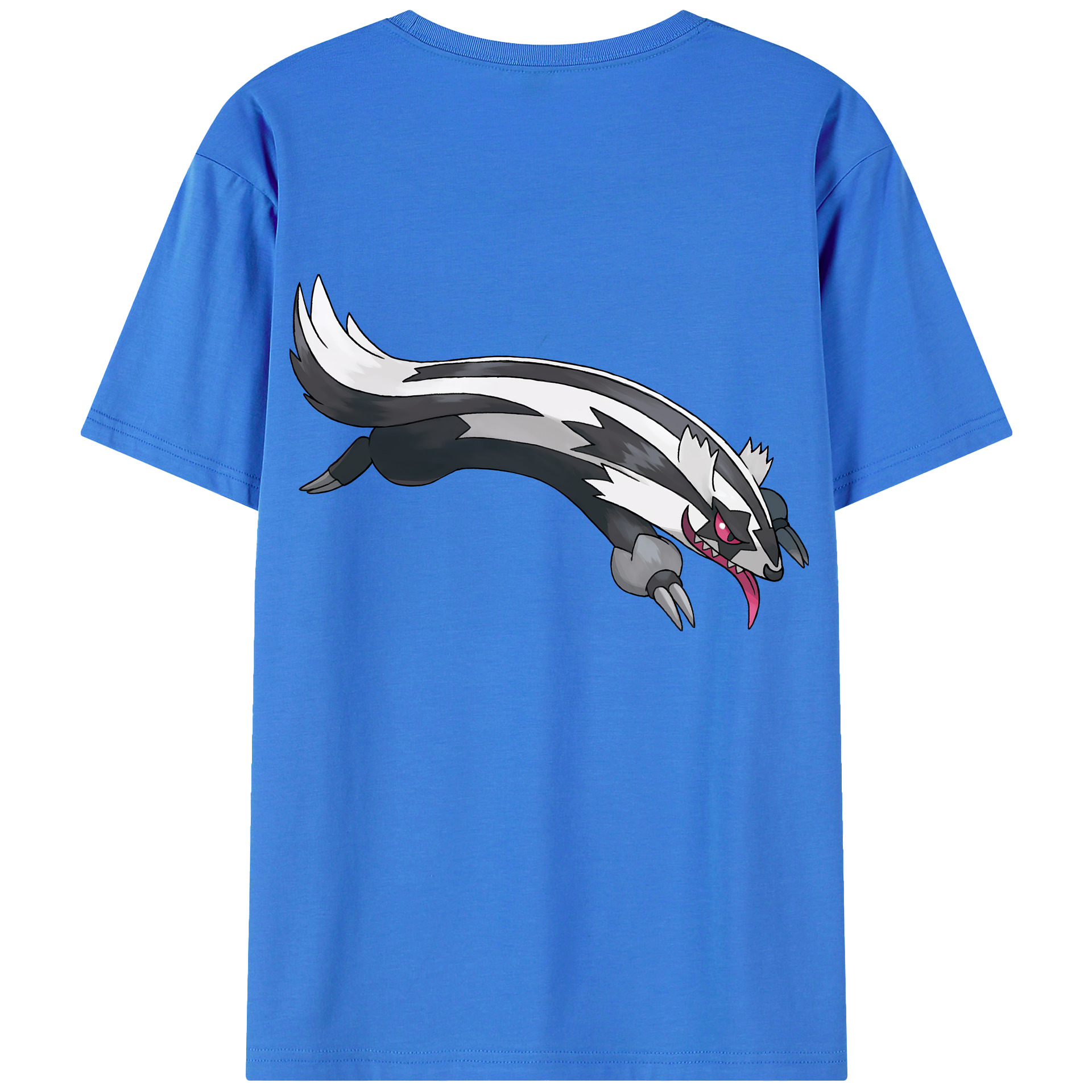 （画像用） ポケットモンスター Pokémon 綿100％ メンズ半袖Tシャツ（バックプリント） 通気性