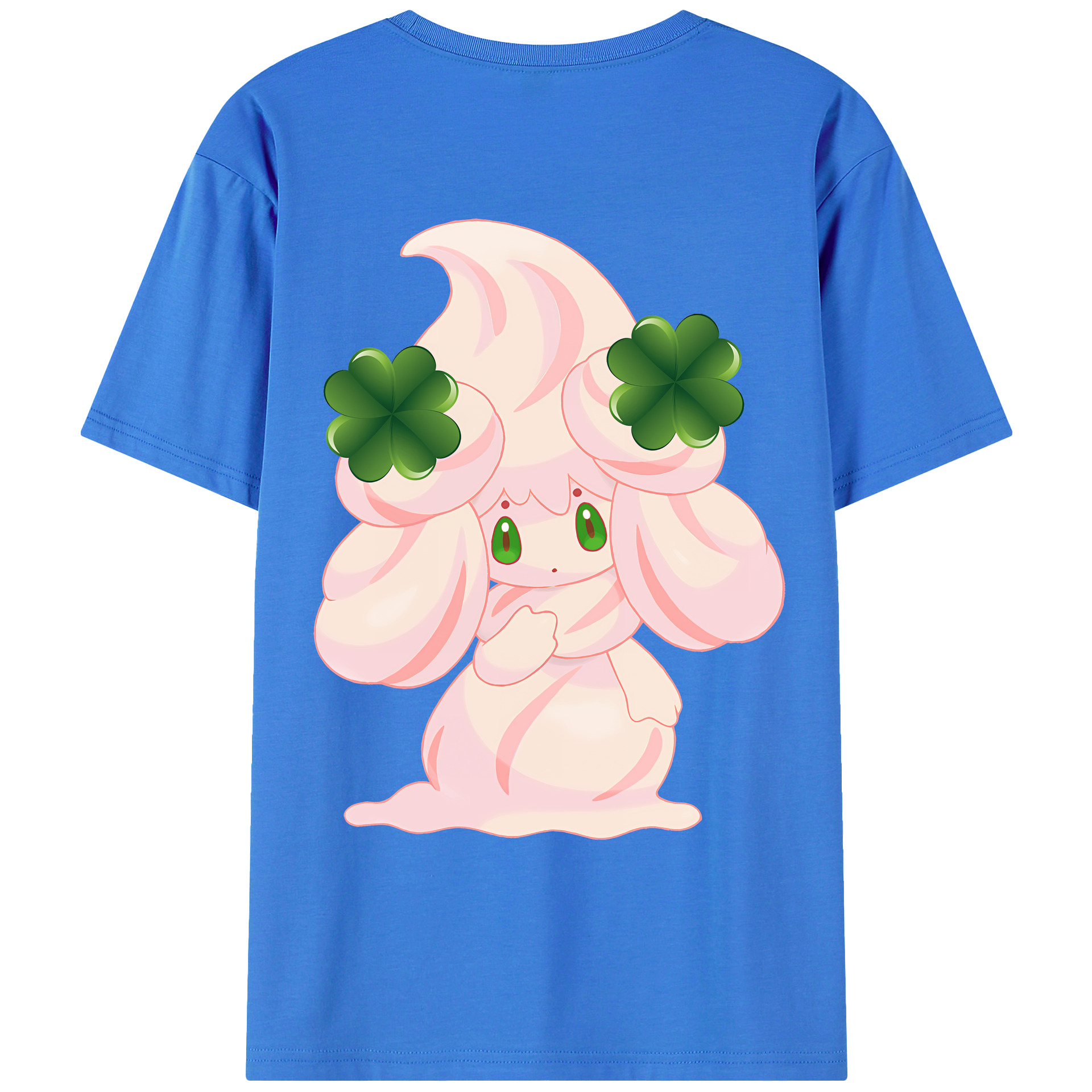 （画像用） ポケットモンスター Pokémon 綿100％ メンズ半袖Tシャツ（バックプリント） 通気性