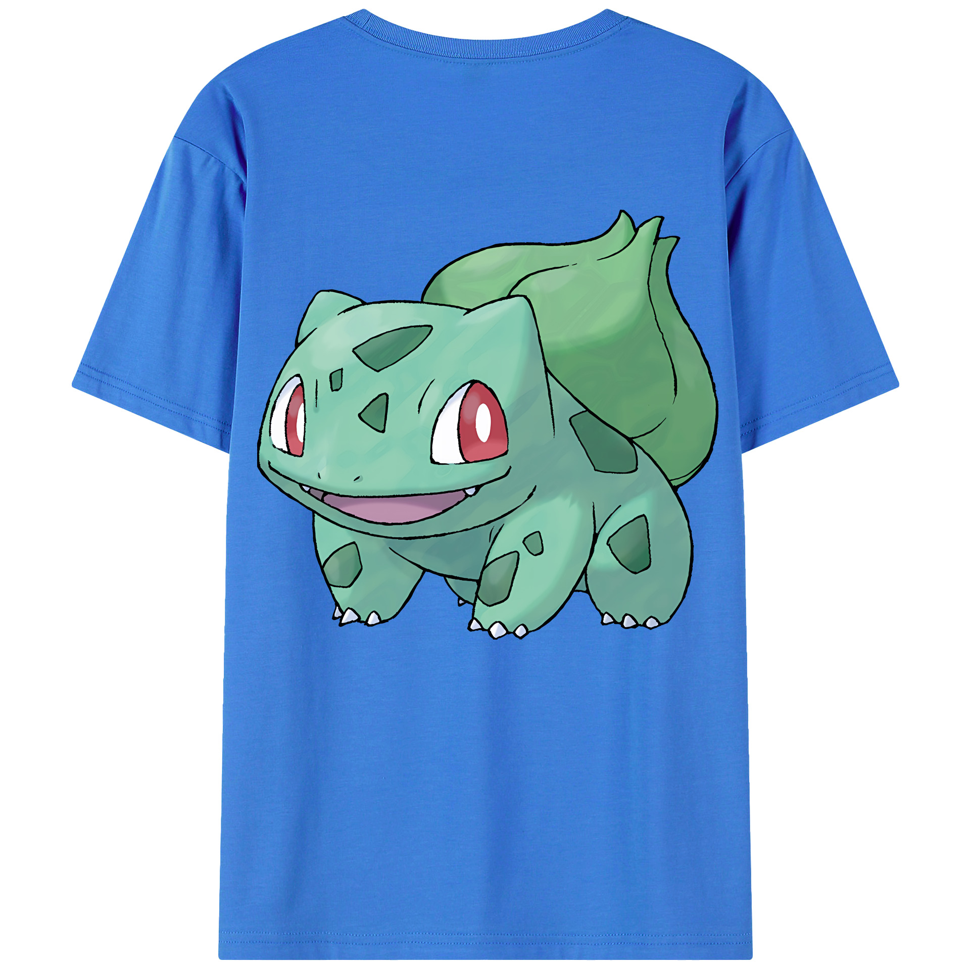（画像用） ポケットモンスター Pokémon 綿100％ メンズ半袖Tシャツ（バックプリント） 通気性