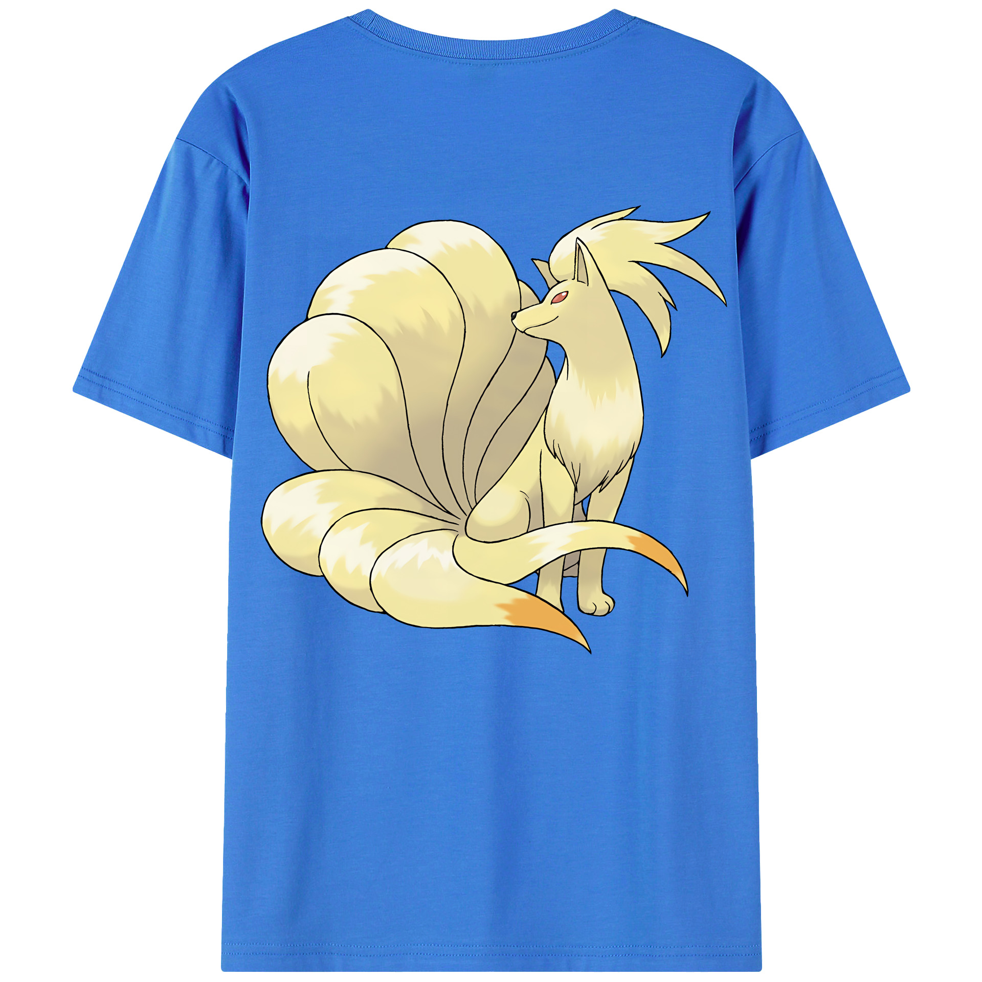 （画像用） ポケットモンスター Pokémon 綿100％ メンズ半袖Tシャツ（バックプリント） 通気性