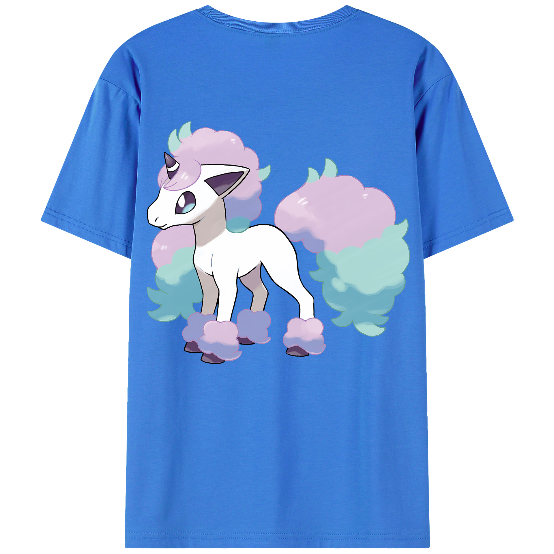 （画像用） ポケットモンスター Pokémon 綿100％ メンズ半袖Tシャツ（バックプリント） 通気性