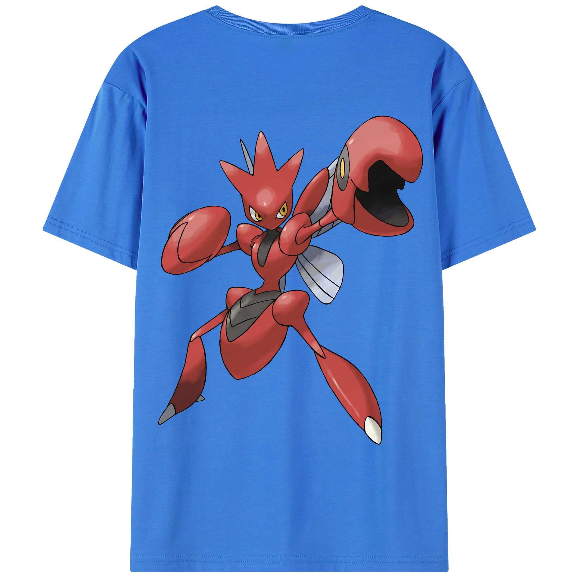 （画像用） ポケットモンスター Pokémon 綿100％ メンズ半袖Tシャツ（バックプリント） 通気性