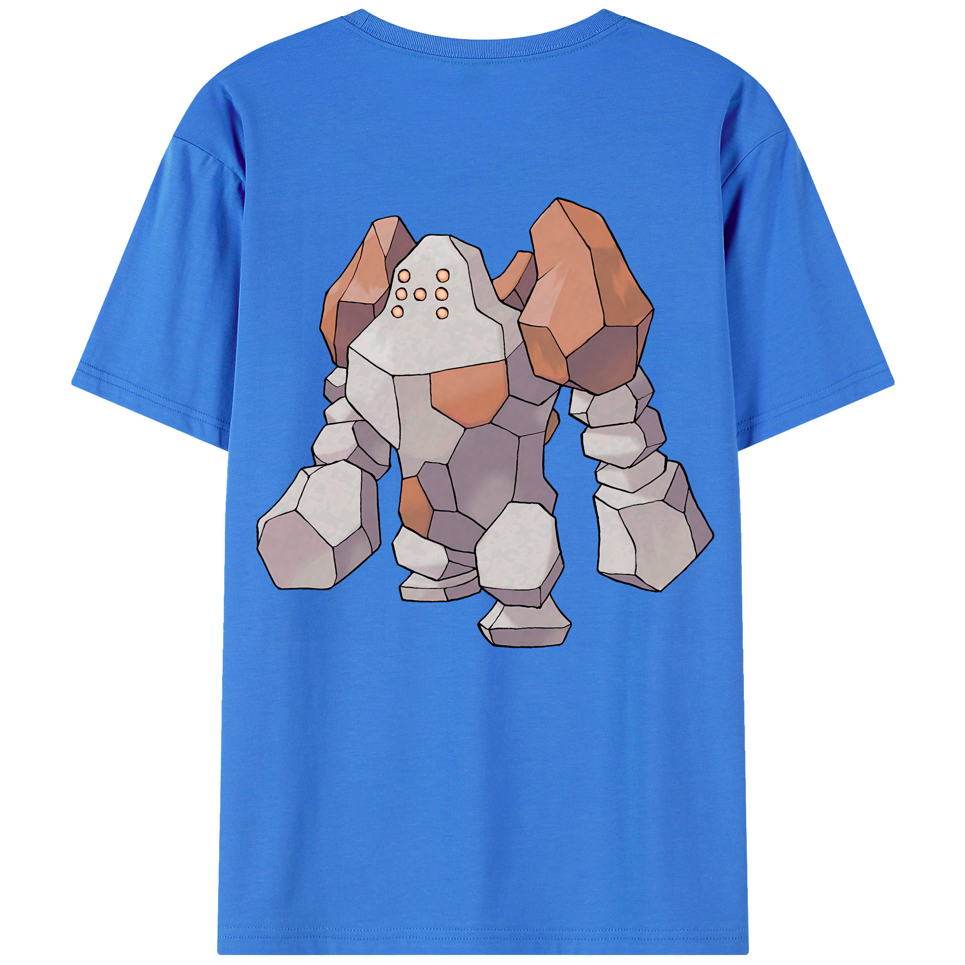 （画像用） ポケットモンスター Pokémon 綿100％ メンズ半袖Tシャツ（バックプリント） 通気性
