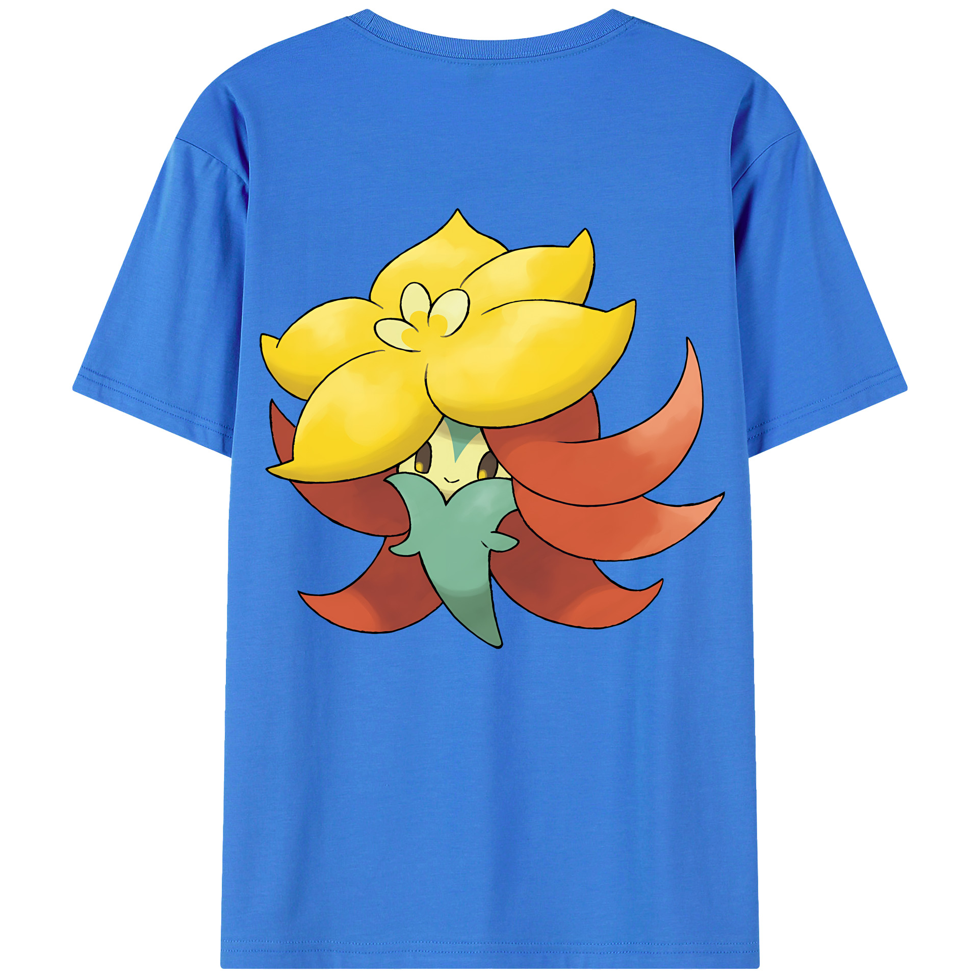 （画像用） ポケットモンスター Pokémon 綿100％ メンズ半袖Tシャツ（バックプリント） 通気性