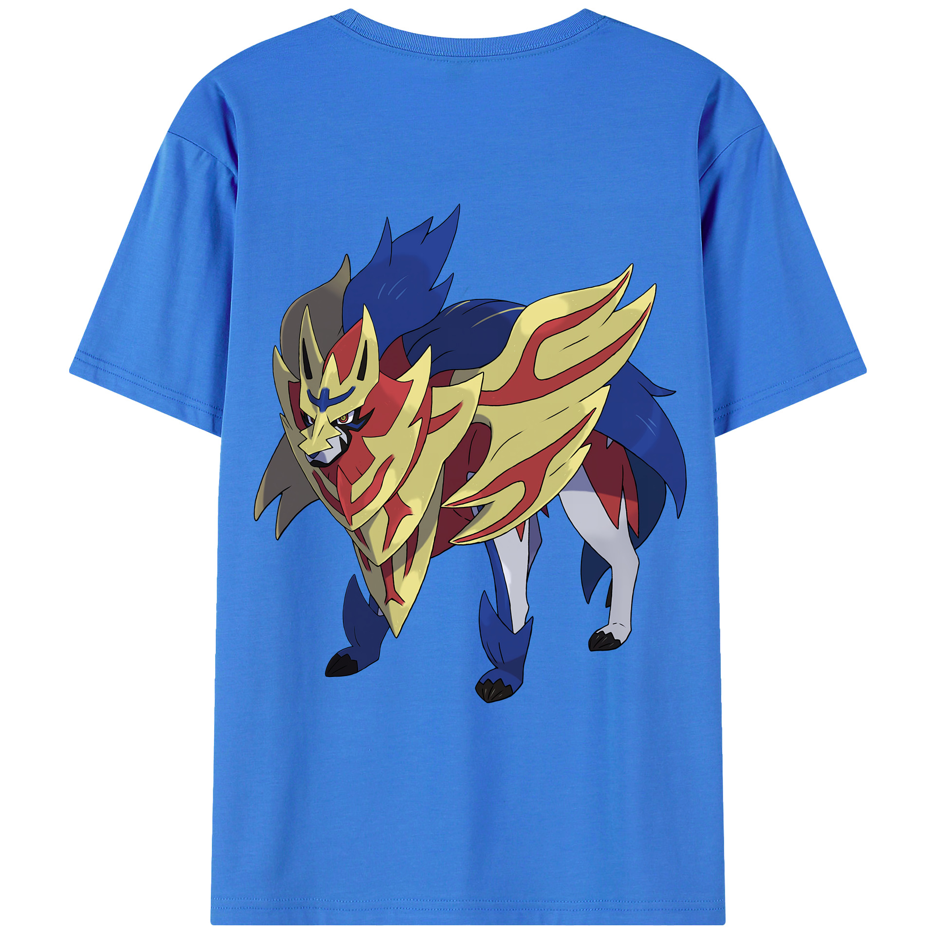（画像用） ポケットモンスター Pokémon 綿100％ メンズ半袖Tシャツ（バックプリント） 通気性