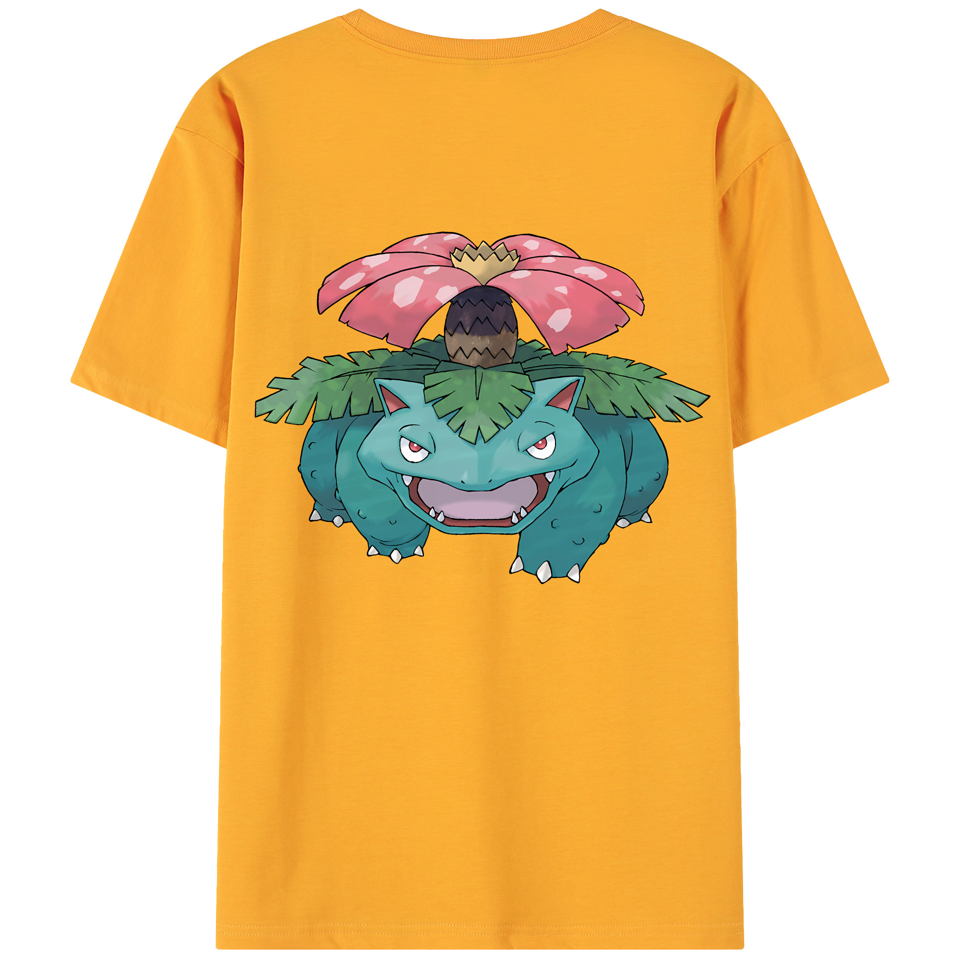 （画像用） ポケットモンスター Pokémon 綿100％ メンズ半袖Tシャツ（バックプリント） 通気性